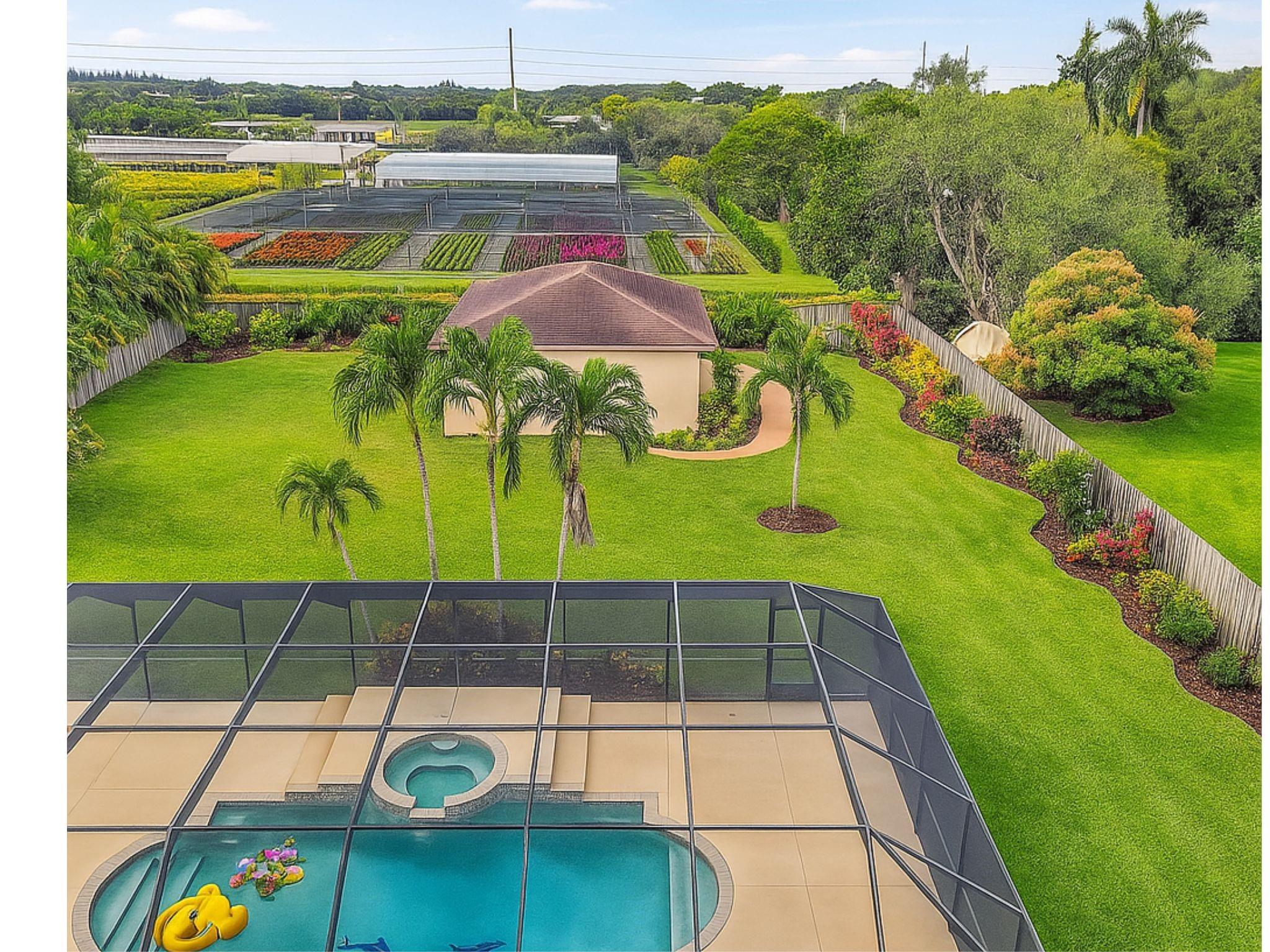 Rendering of back yard with grass and equipment removed.