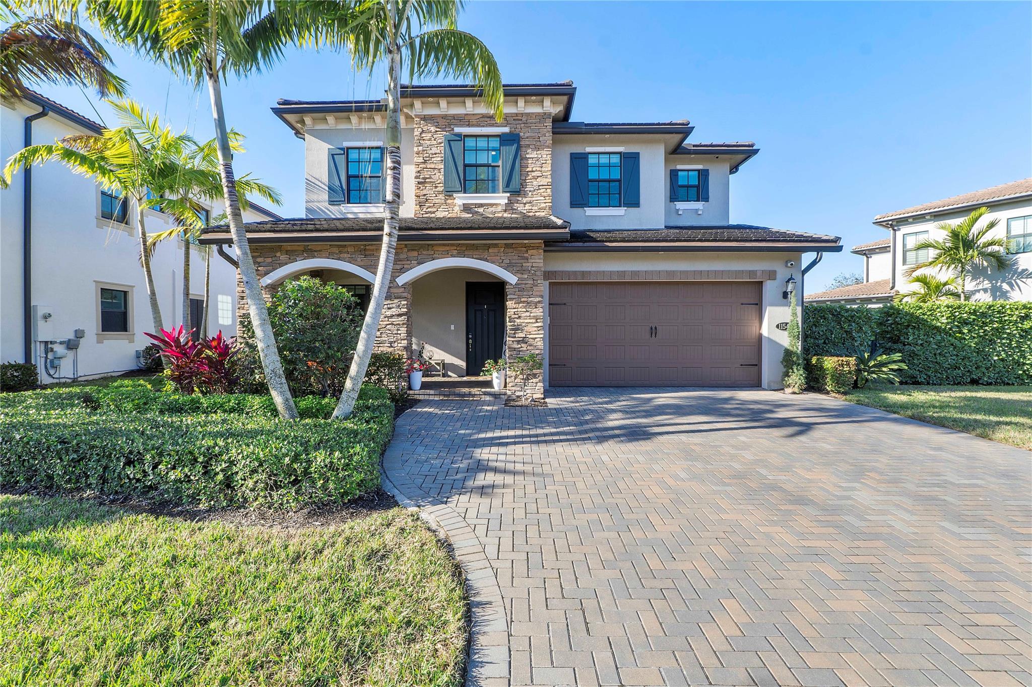 Long Driveway can fit 5 cars but the front garden to the right of driveway has ample room to extend the driveway for another 4 cars if desired,