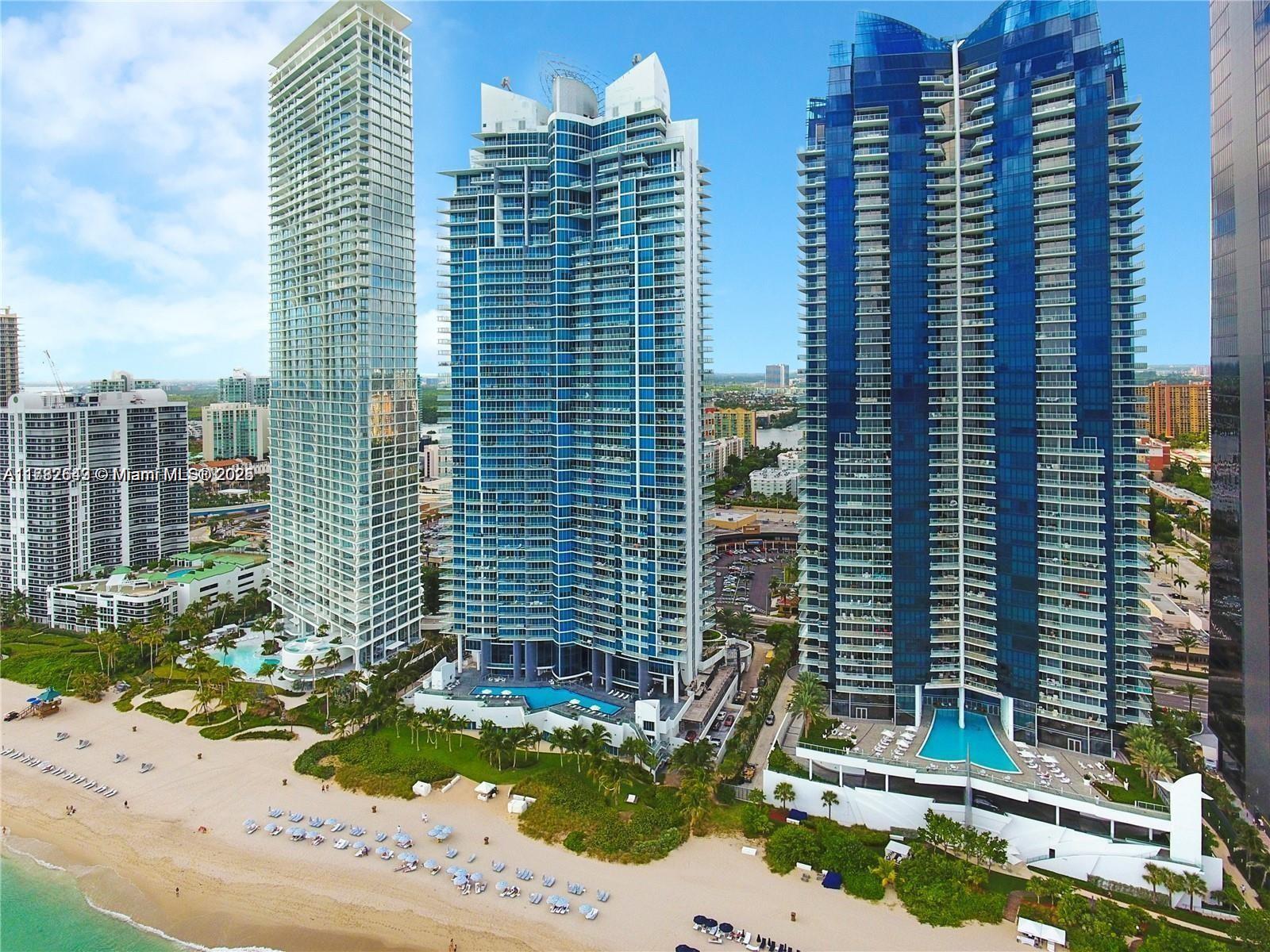 READ BROKER REMARKS. Spectacular 1-Bedroom + Den + 2-Bath residence with direct ocean views in Sunny Isles Beach. The den can easily be used as a second bedroom, as it includes a full bathroom. This unit features floor-to-ceiling windows, a semi-private elevator foyer, modern Snaidero kitchen cabinetry, Miele appliances, Quartz countertops, and exquisite flooring throughout. The apartment also includes an assigned parking space. Jade Beach is a breathtaking 53-story tower designed by architect Carlos Ott and furnished by Fendi Casa. The full-service building offers 5-star amenities, including two pools, an oceanfront gym, and a spa.