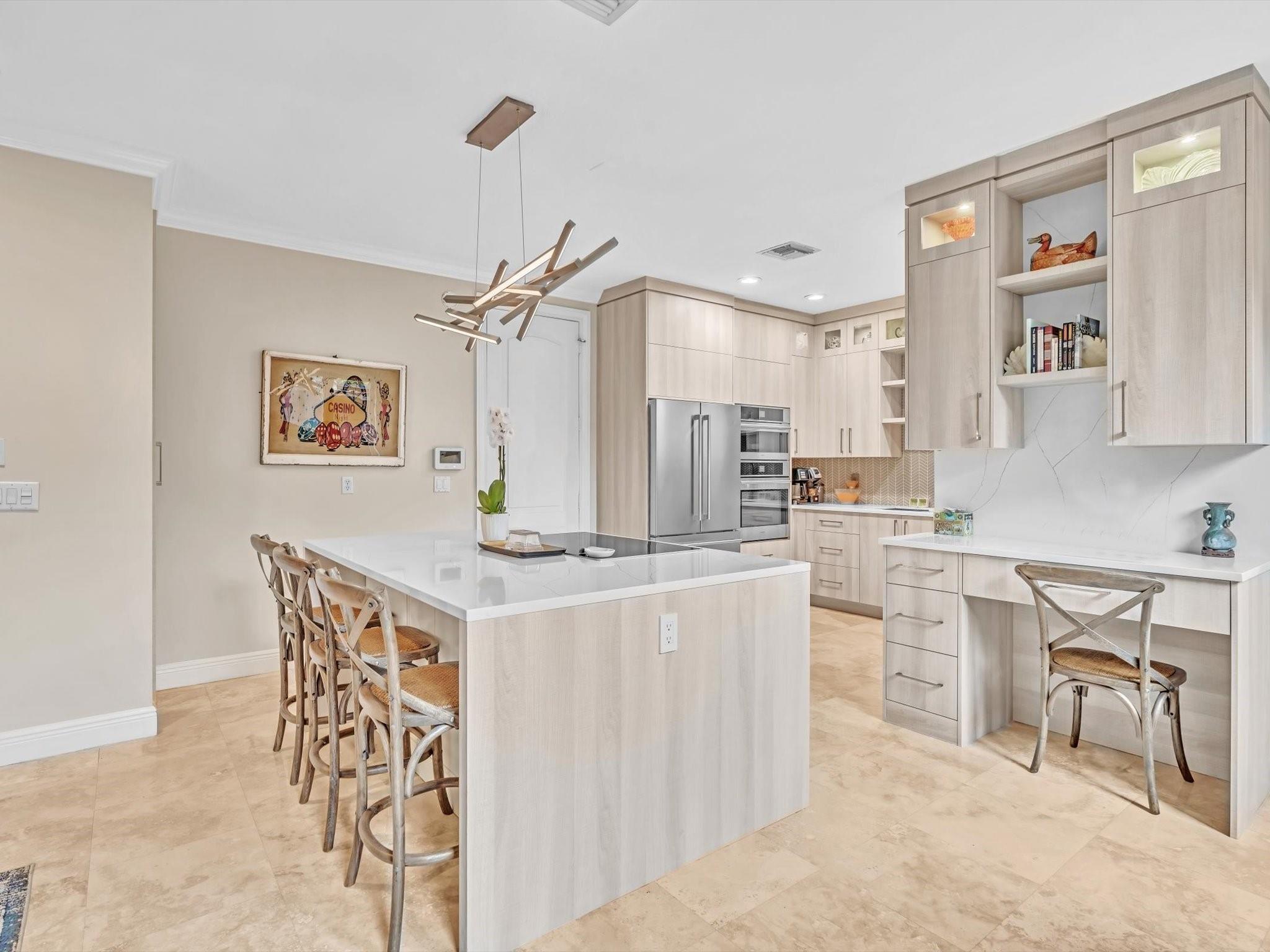 Kitchen with Island storage
