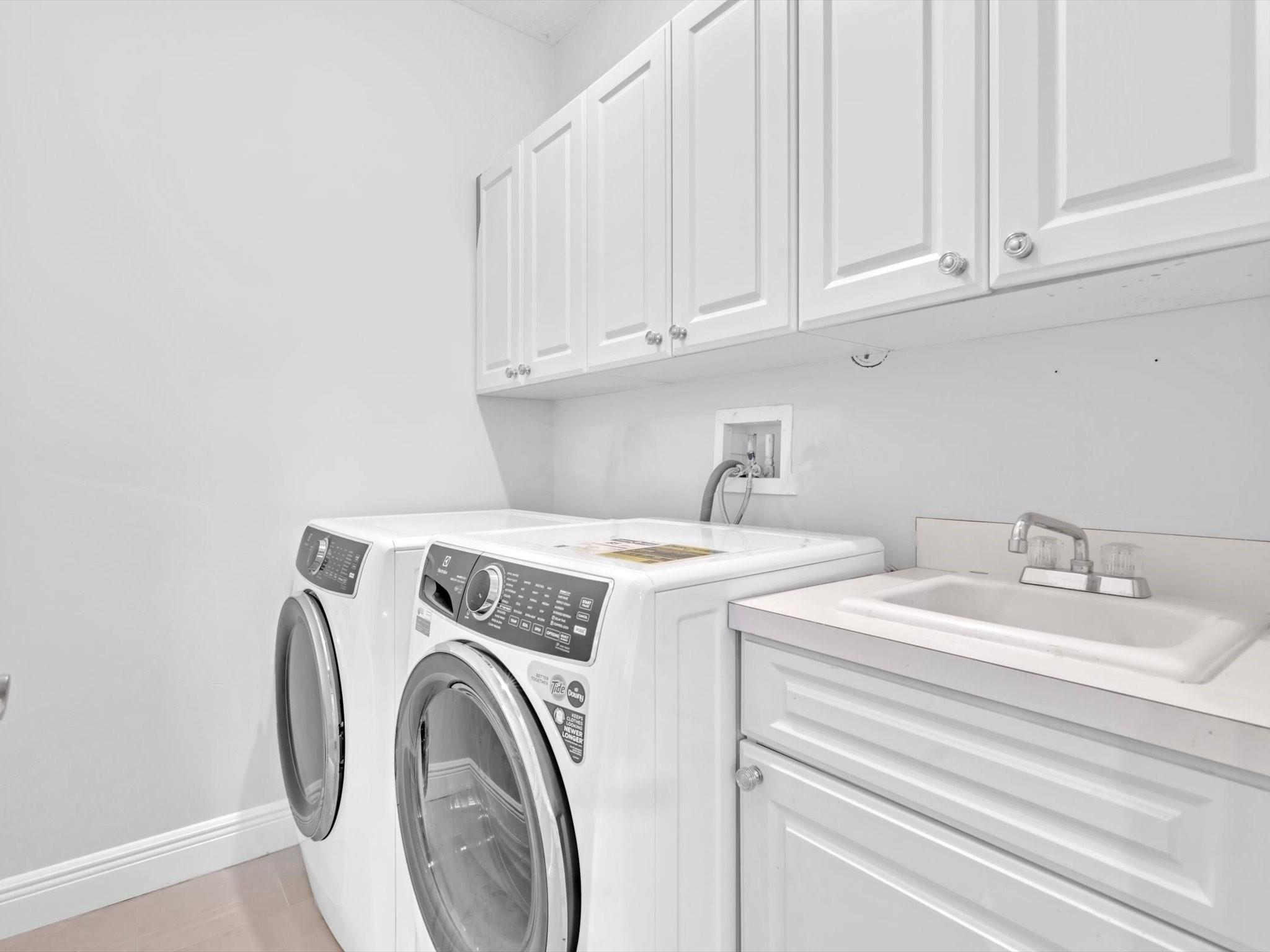 2nd Floor Laundry Room with sink