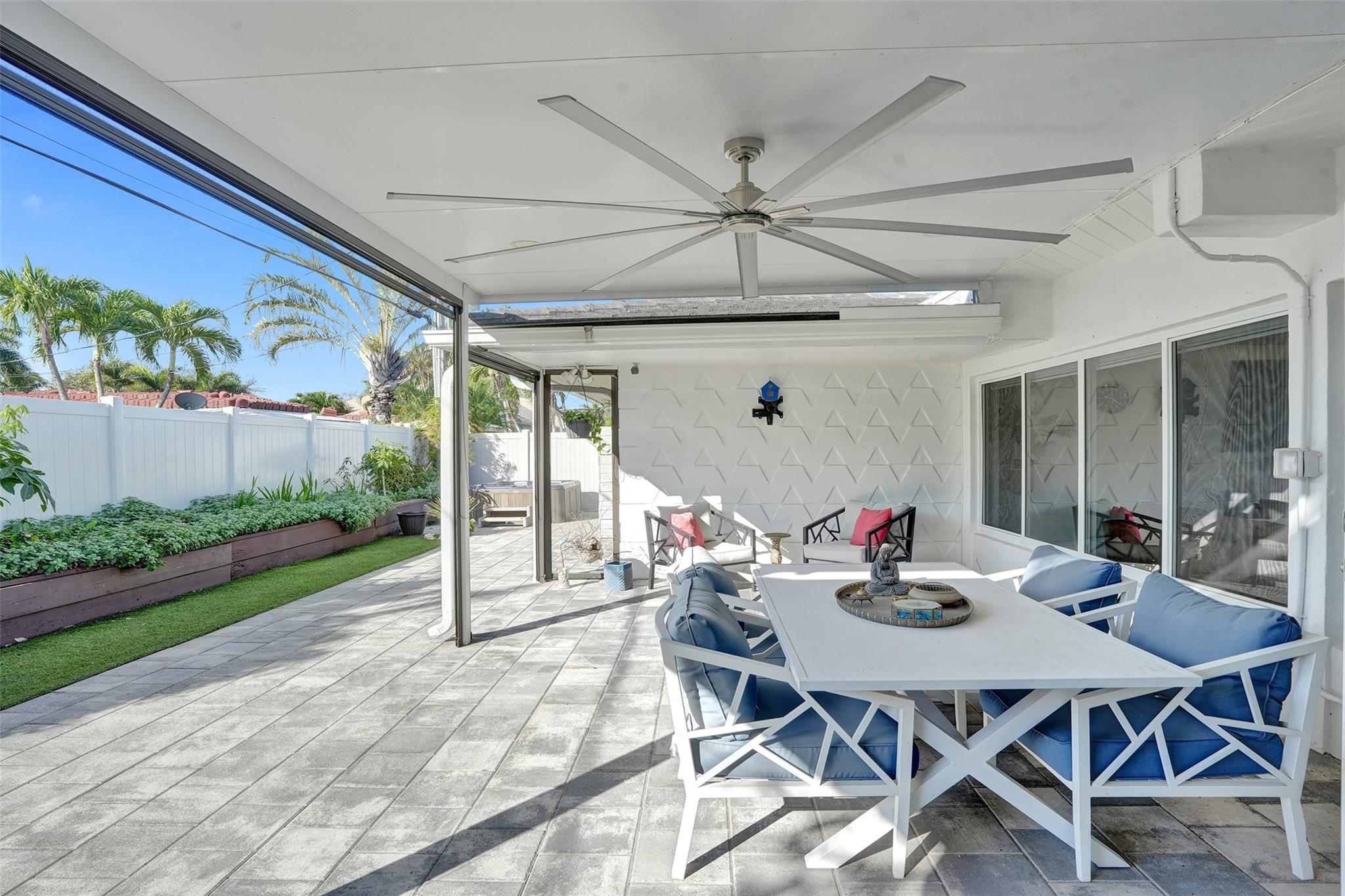 Outdoor living with Southern exposure