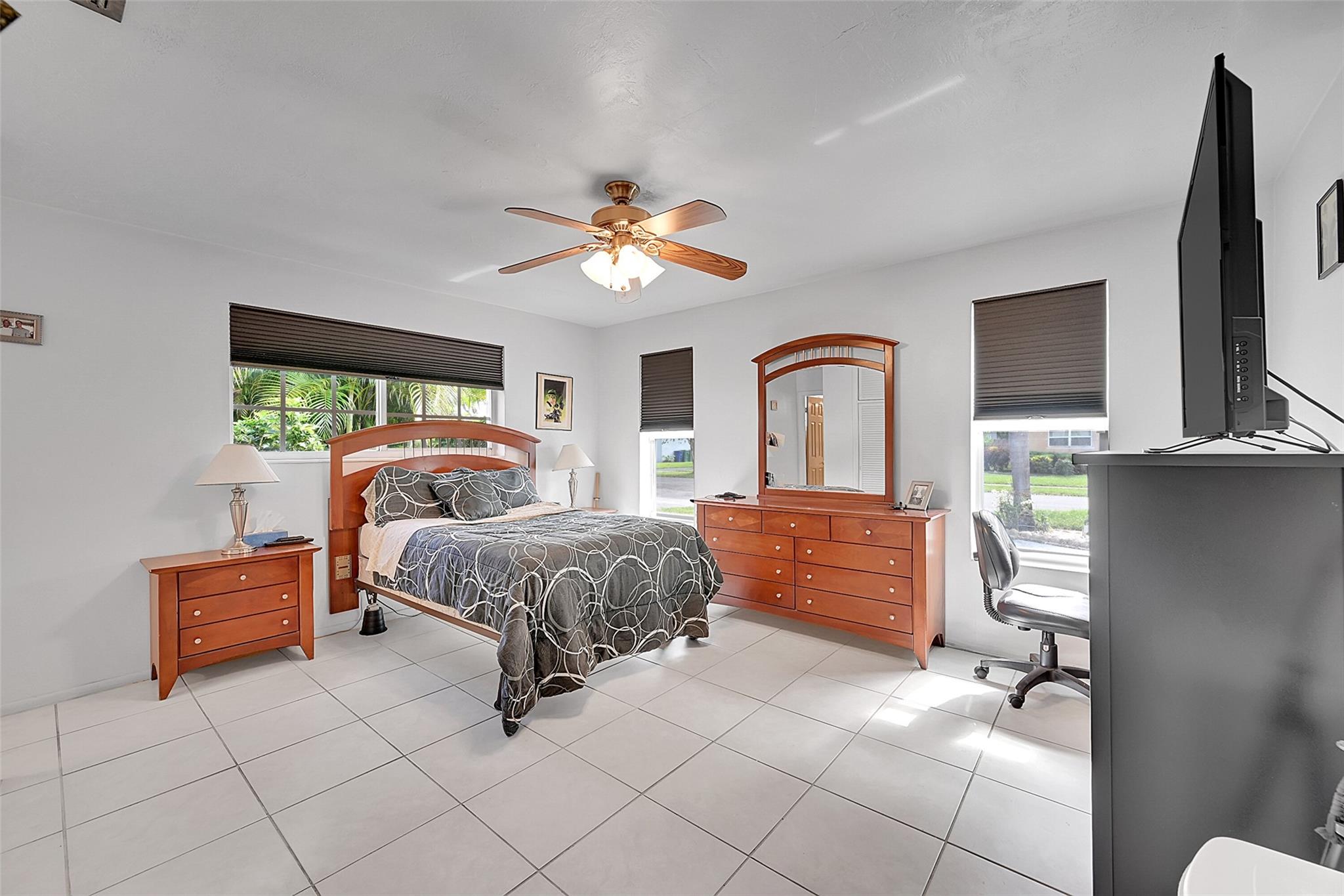 Master Bedroom 1 located off the family room.