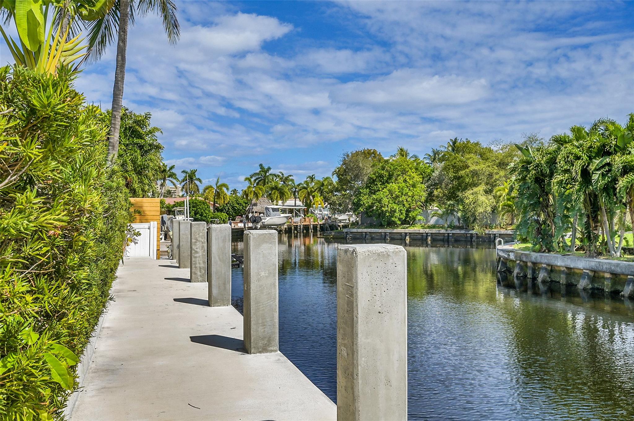 Brand new concrete dock and seawall
