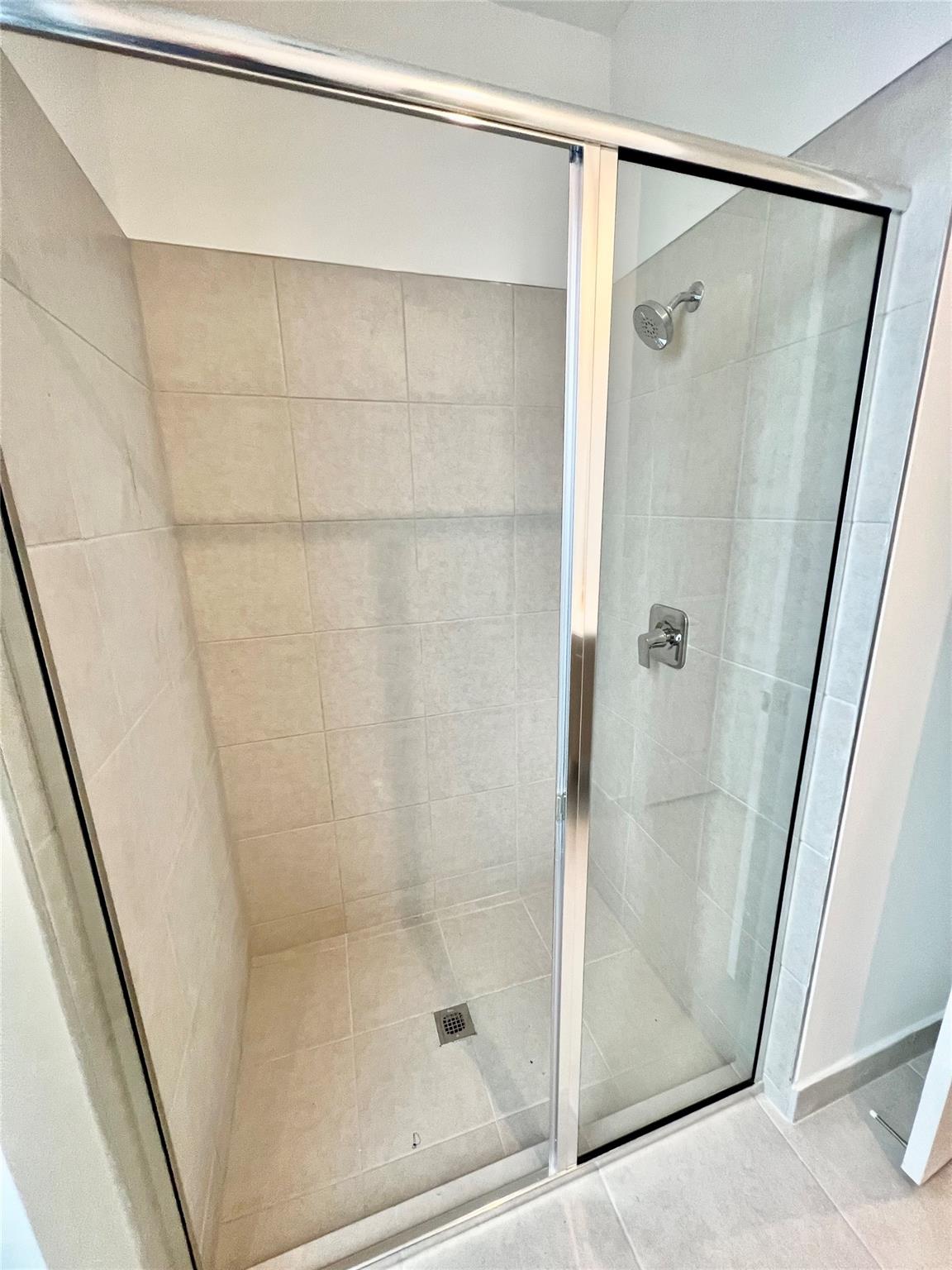 Tenant occupied, first floor shower
