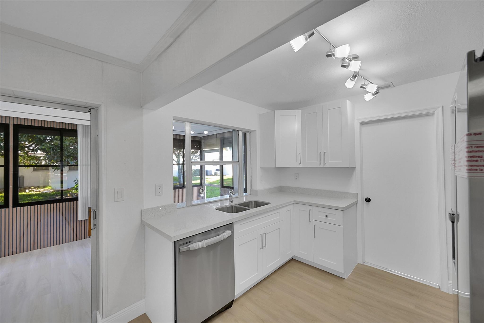 New wood cabinets, Quartz countertop and Stainless Steel appliances