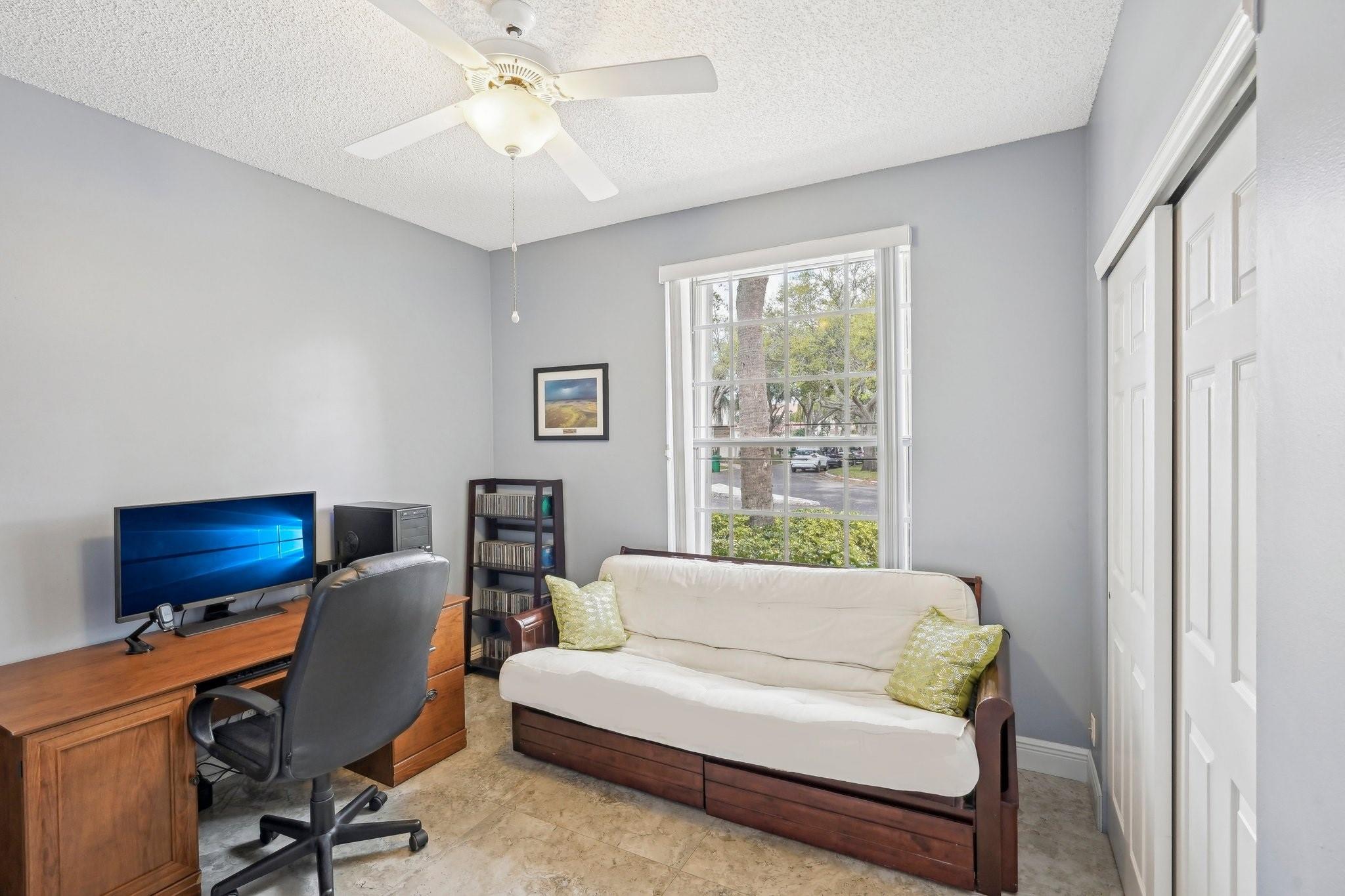 Third bedroom currently being used as an office.