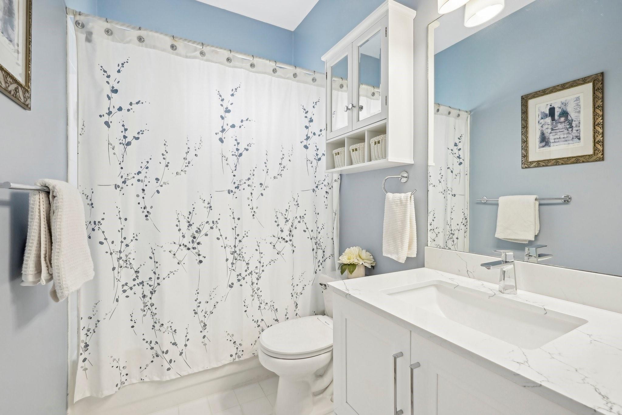 Main bathroom is nicely updated