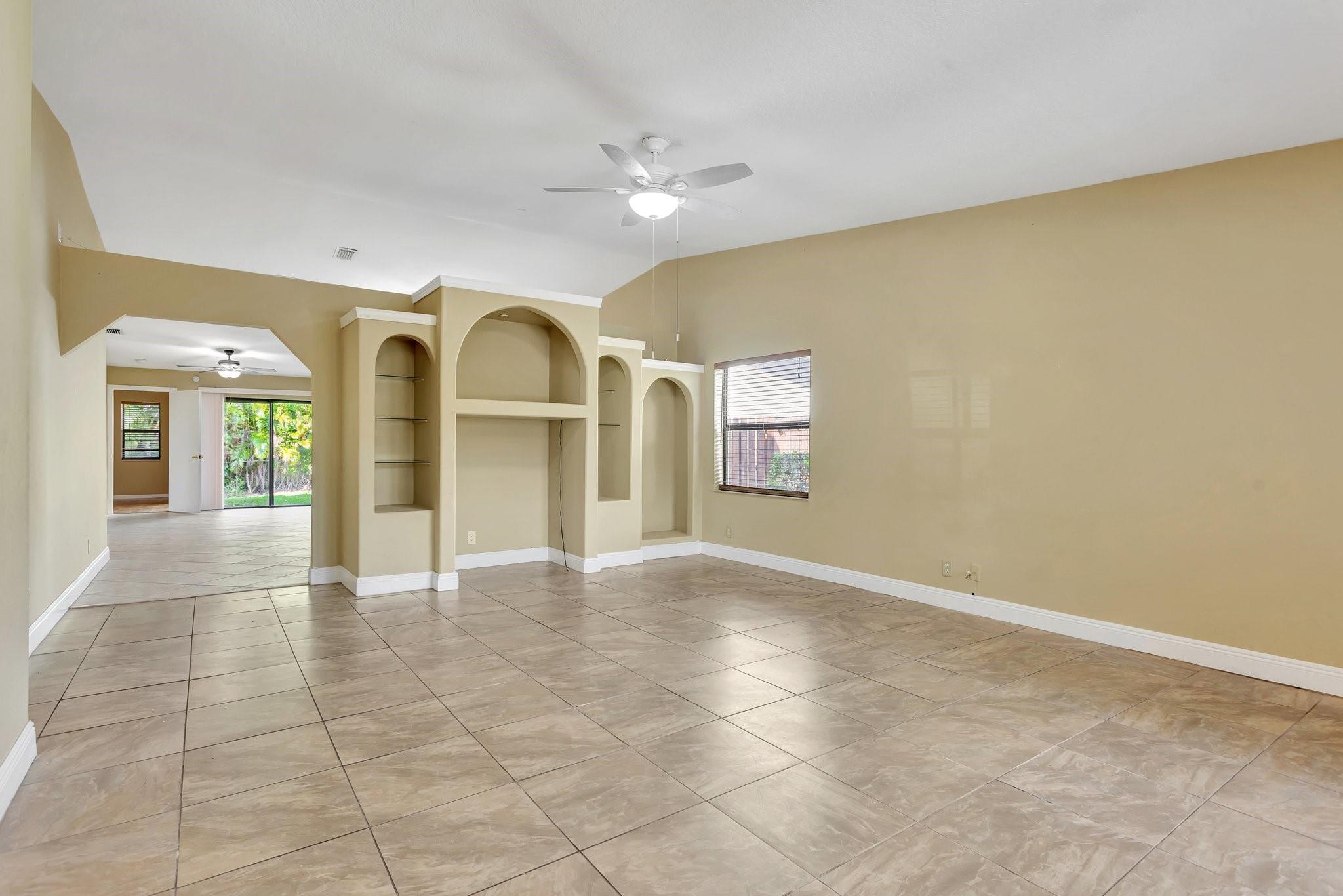 View of living room from the front door