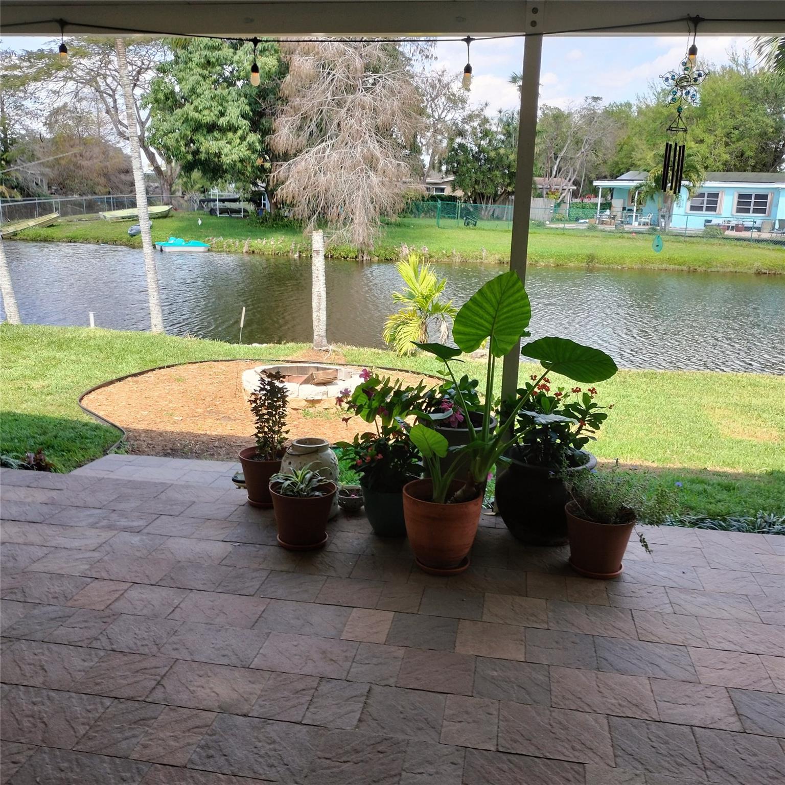 75 ft of waterfront on approx. 85 ft wide canal.