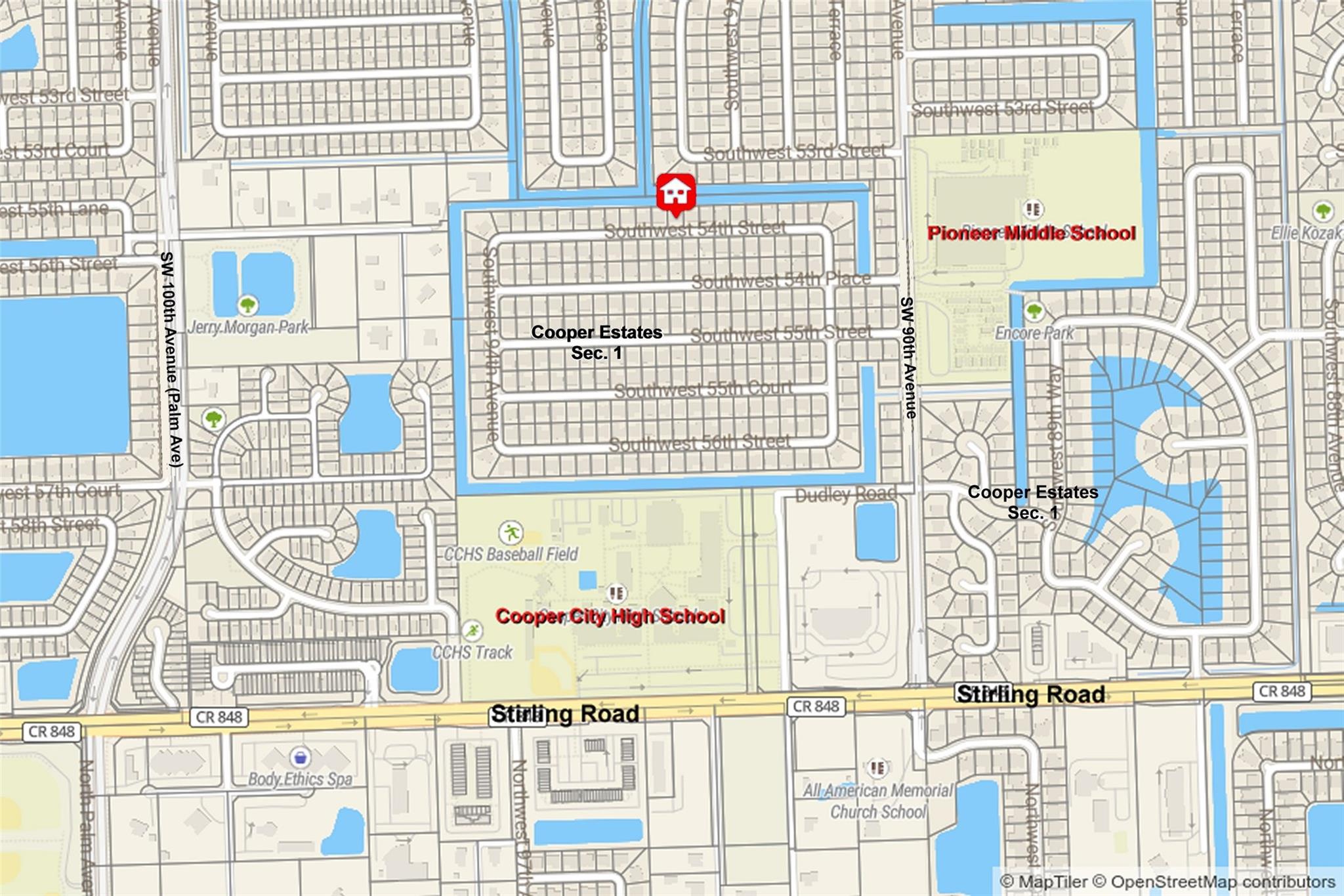 Aerial View of Neighborhood