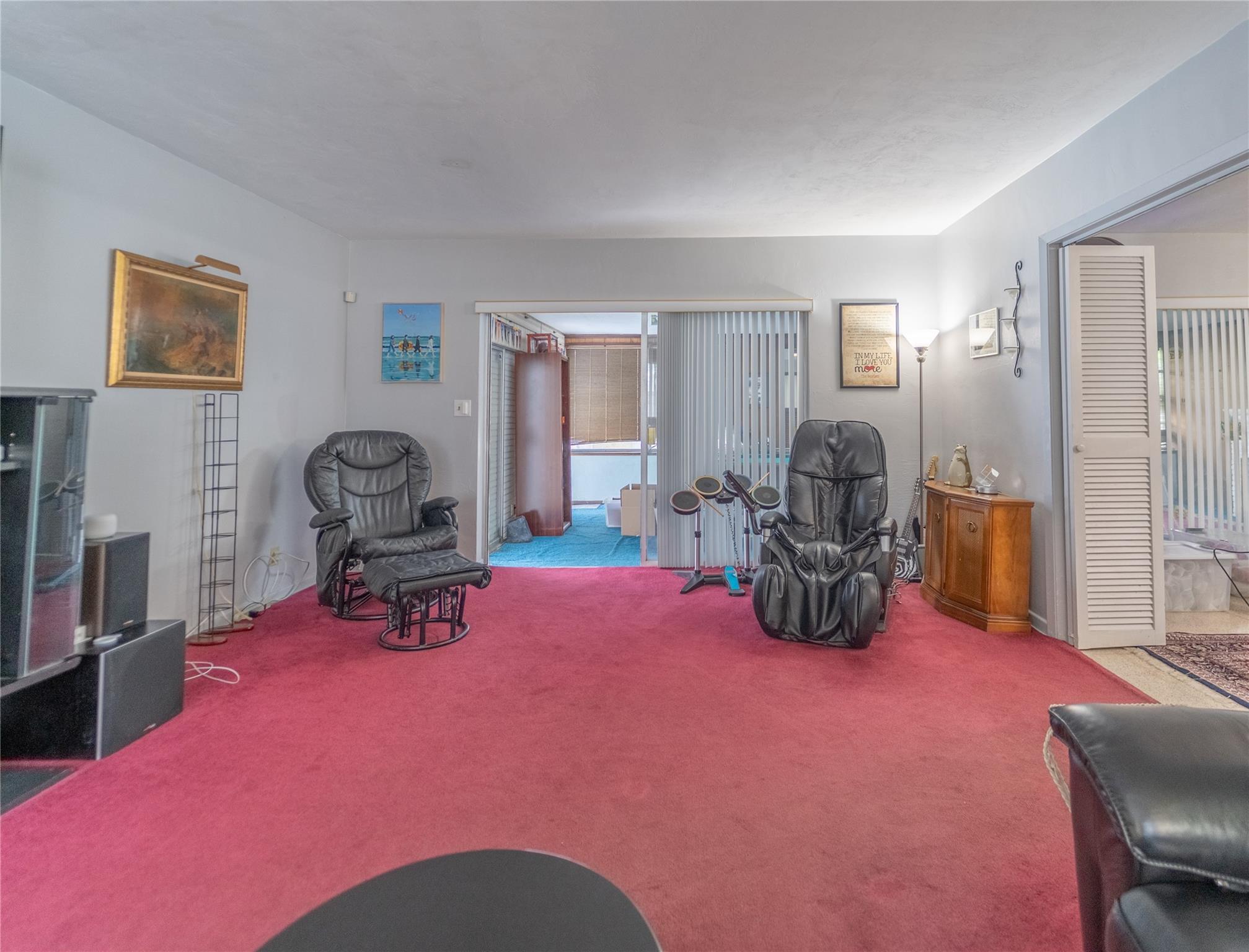 Family / living area leading to huge entertainment room