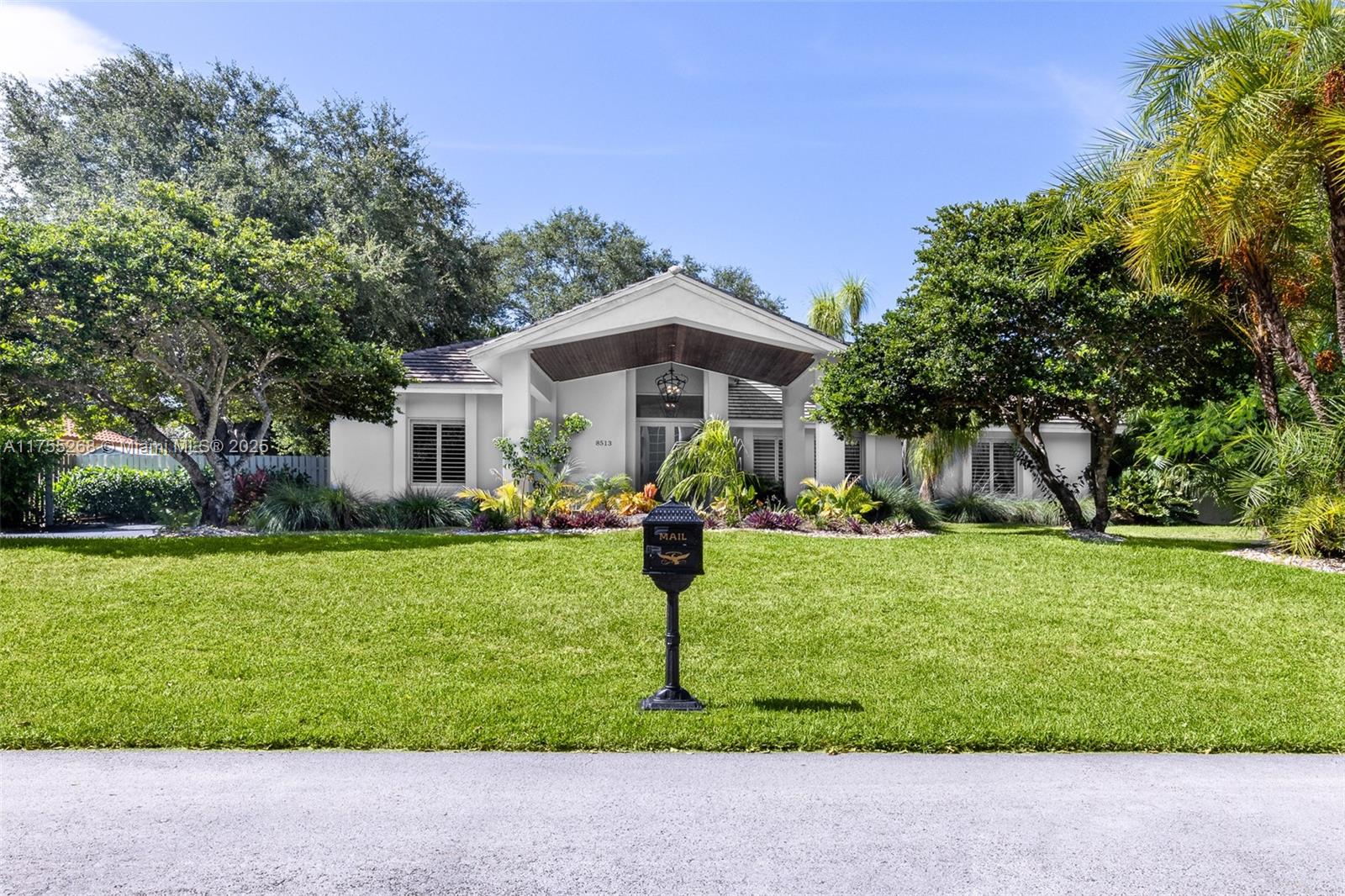 Fully renovated 4,836 SF home, remodeled the past 3 years, offers 5 bedrooms, 3.5 bathrooms. Bright & open layout featuring vaulted ceilings, wainscoting, and Board & Batten, anchored by a chef’s kitchen with quartz countertops and SS appliances. The split-floor plan ensures privacy, & the lavish primary suite impresses with a sitting area, two walk-in closets, and spa-like bath & double shower. Interior upgrades include impact windows/doors, a 3-year-old roof, panel transfer switch, smart thermostats, & automated lighting.
Outside boasts a sparkling pool, wrap-around backyard, serene terrace, & exquisite landscaped grounds (new lighting/sprinklers). Circular driveway, Carport, & 2 car garage. Located in coveted Palmetto Bay (Westminster, Trinity Palmer) this is your turn-key Miami Oasis!