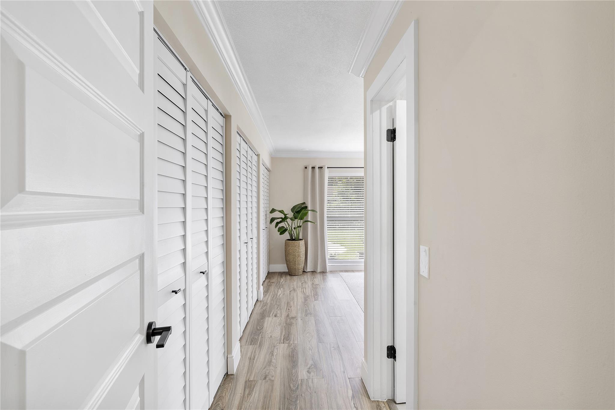 Master Bedroom entrance and closets