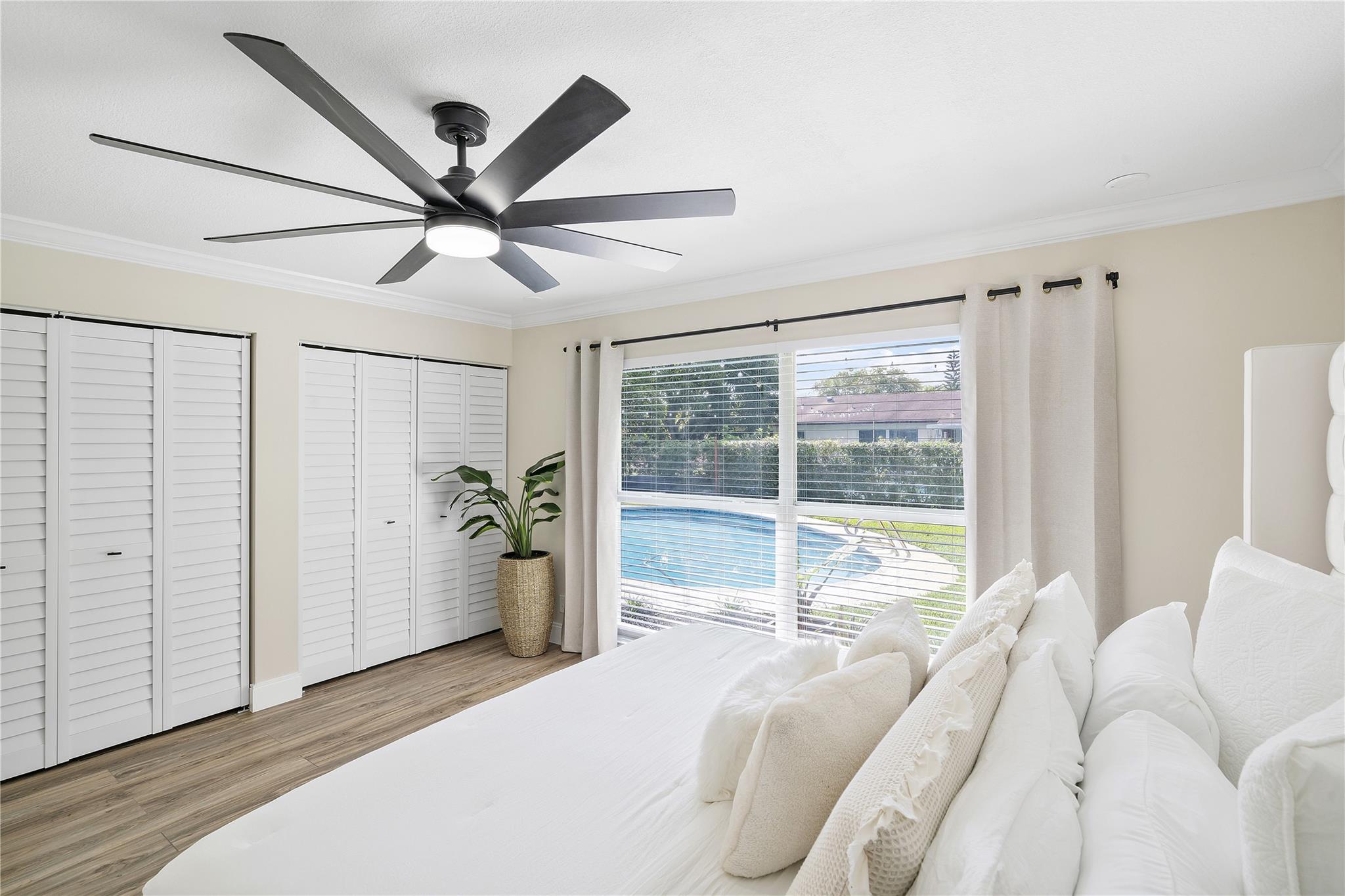 Master Bedroom with pool view