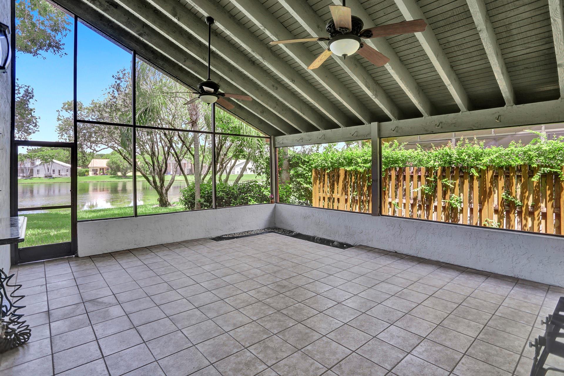 Covered Patio View