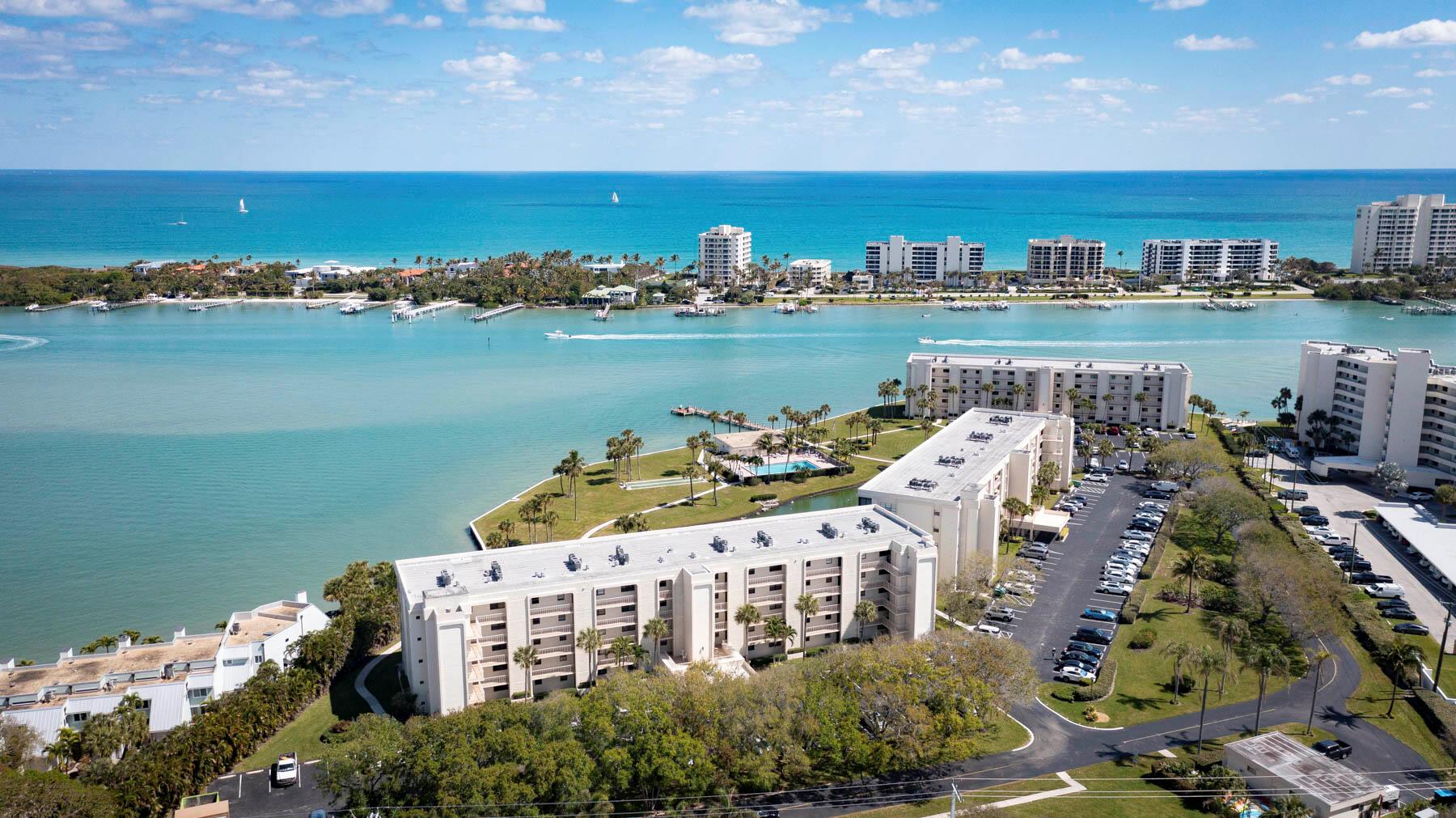 Amazing waterfront view overlooking open Intracoastal waterway and Jupiter Island. this unit is priced to sell to someone wiling to renovate to their taste. 55+ active community. VA AND REVERSE MORTGAGES AVAILABLE.. ON THIS PROPERTY