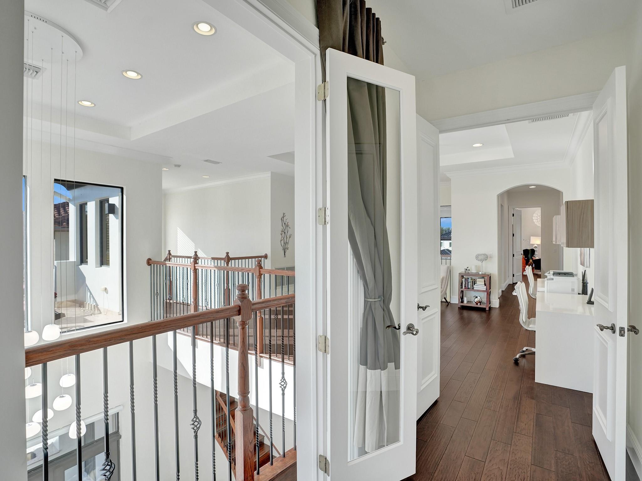 Balcony in the hallway, extending from the loft to the master bedroom.