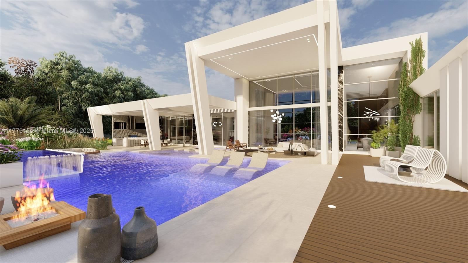 Located within the prestigious Modern Garden Estates and poised for completion in 2027, Luna is a singular masterpiece of luxury, offering 6,860 sq. ft. of exquisite living space on a lush 1-acre lot. This stunning residence features 6 expansive bedrooms, 7 full baths, and 2 half baths, all bathed in natural light and crafted for ultimate comfort. The gourmet chef’s kitchen, with bespoke Poliform cabinetry and your choice of top-tier Wolf, Sub-Zero, or Miele appliances, sets a new benchmark for culinary perfection. Resort-quality personal amenities—designed for unrivaled relaxation and indulgence—complete the experience, with the option to add a private tennis court as an additional upgrade. Elevate your lifestyle to a new realm of refinement—call to inquire today! *APPT ONLY*