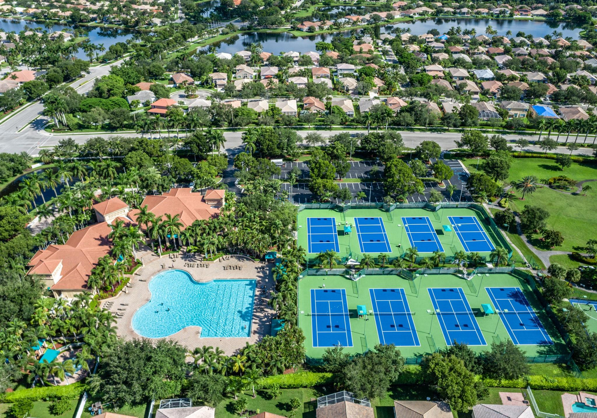 Tennis, Pickleball & Basketball courts
