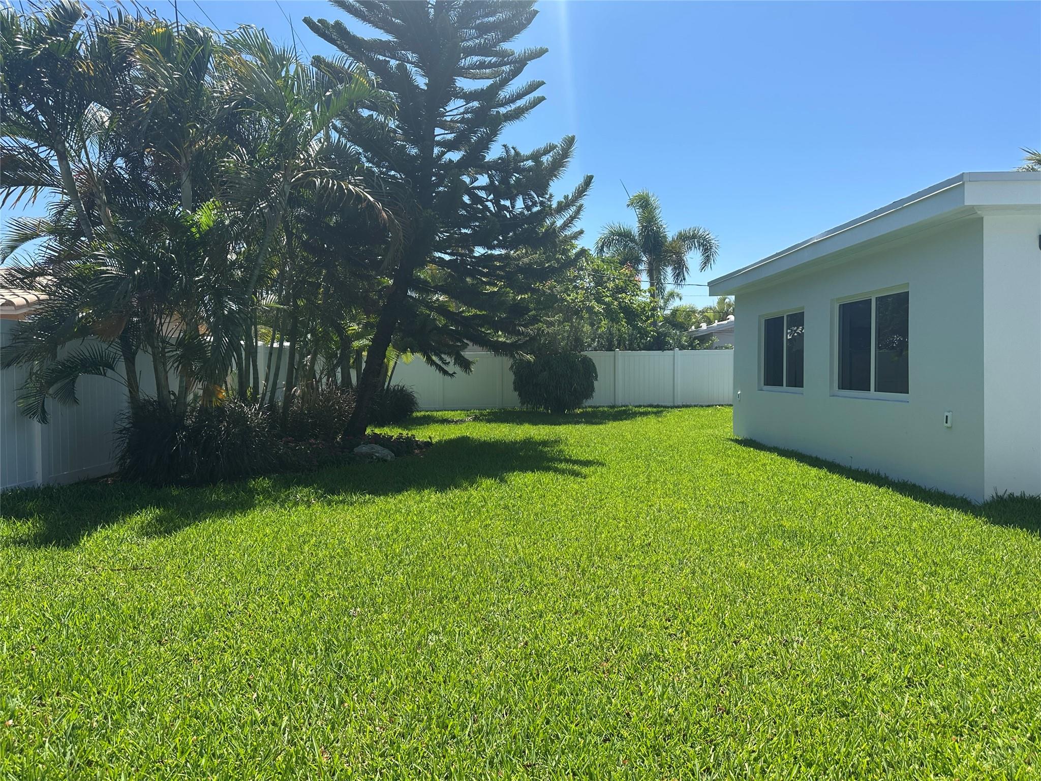 Huge backyard, you can put a pool and outdoor kitchen back here