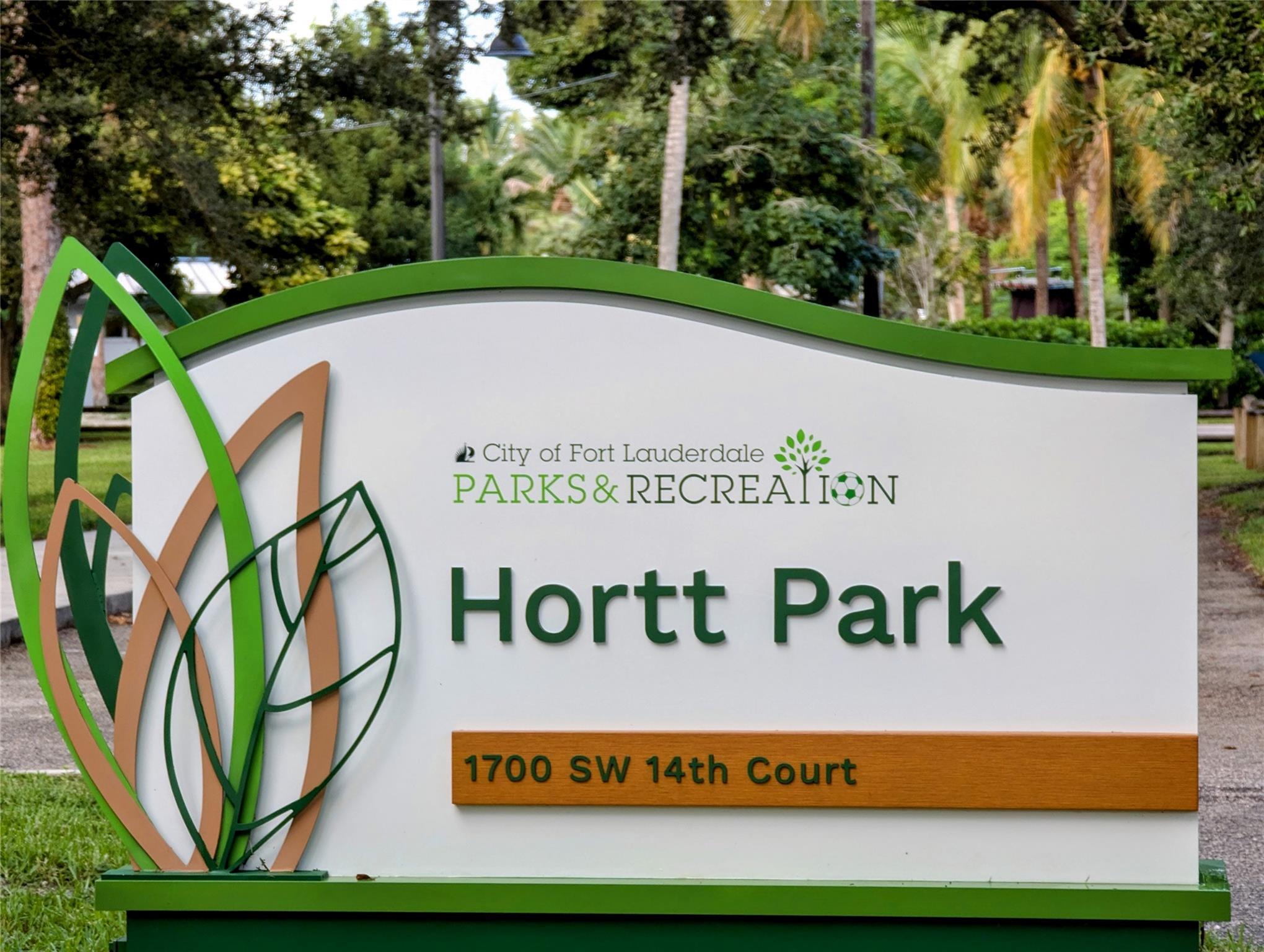 Beautiful 5+ acre Hortt Park one street over