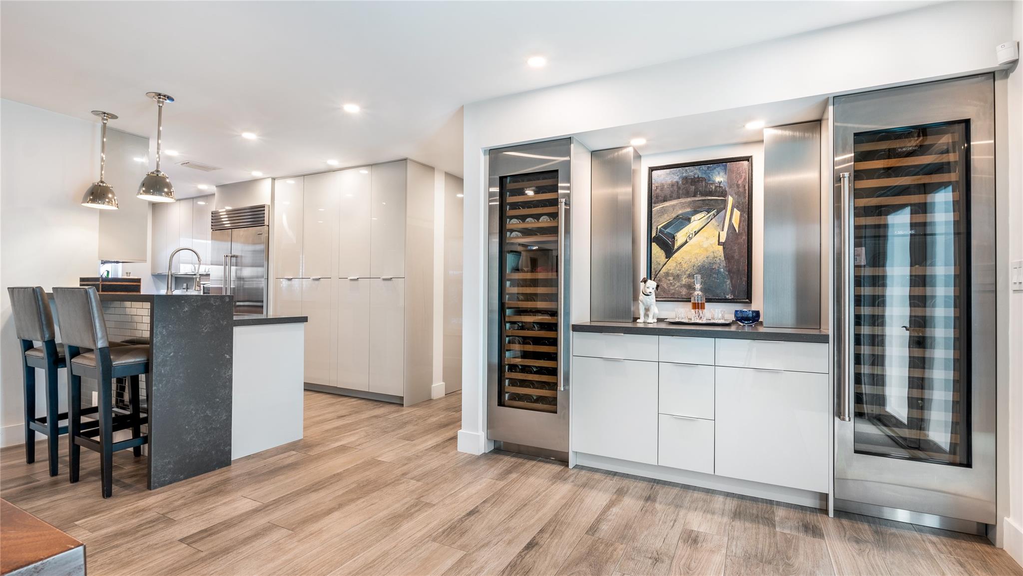 Two (2) Sub Zero Wine Coolers with 100+ bottle storage in each