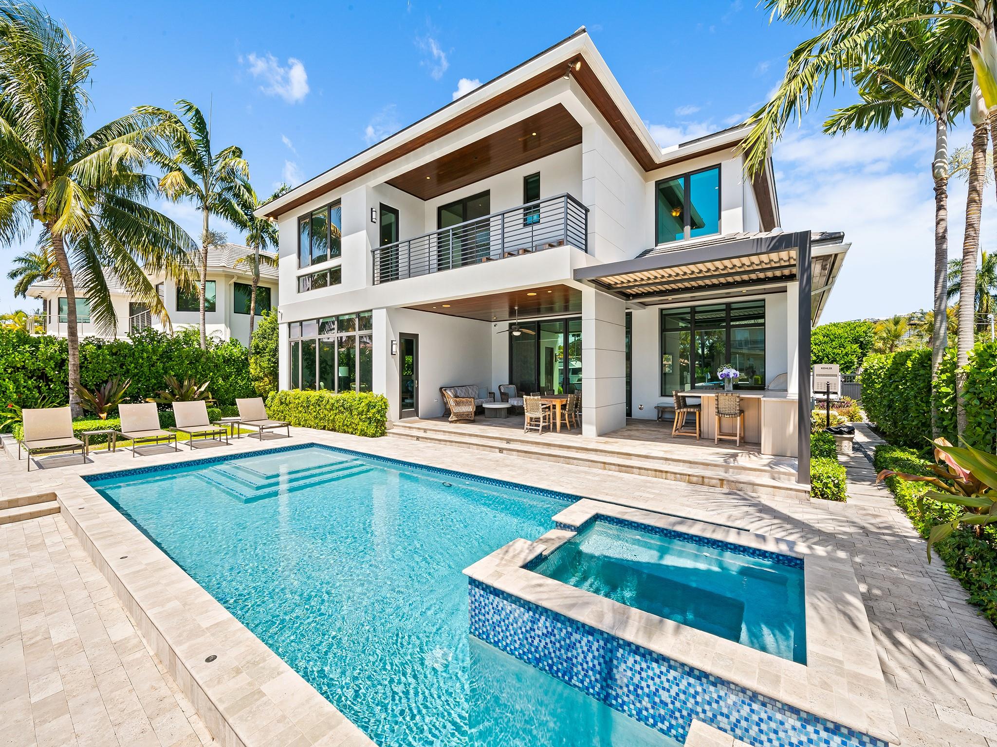 Daytime sophistication flows effortlessly throughout the home.