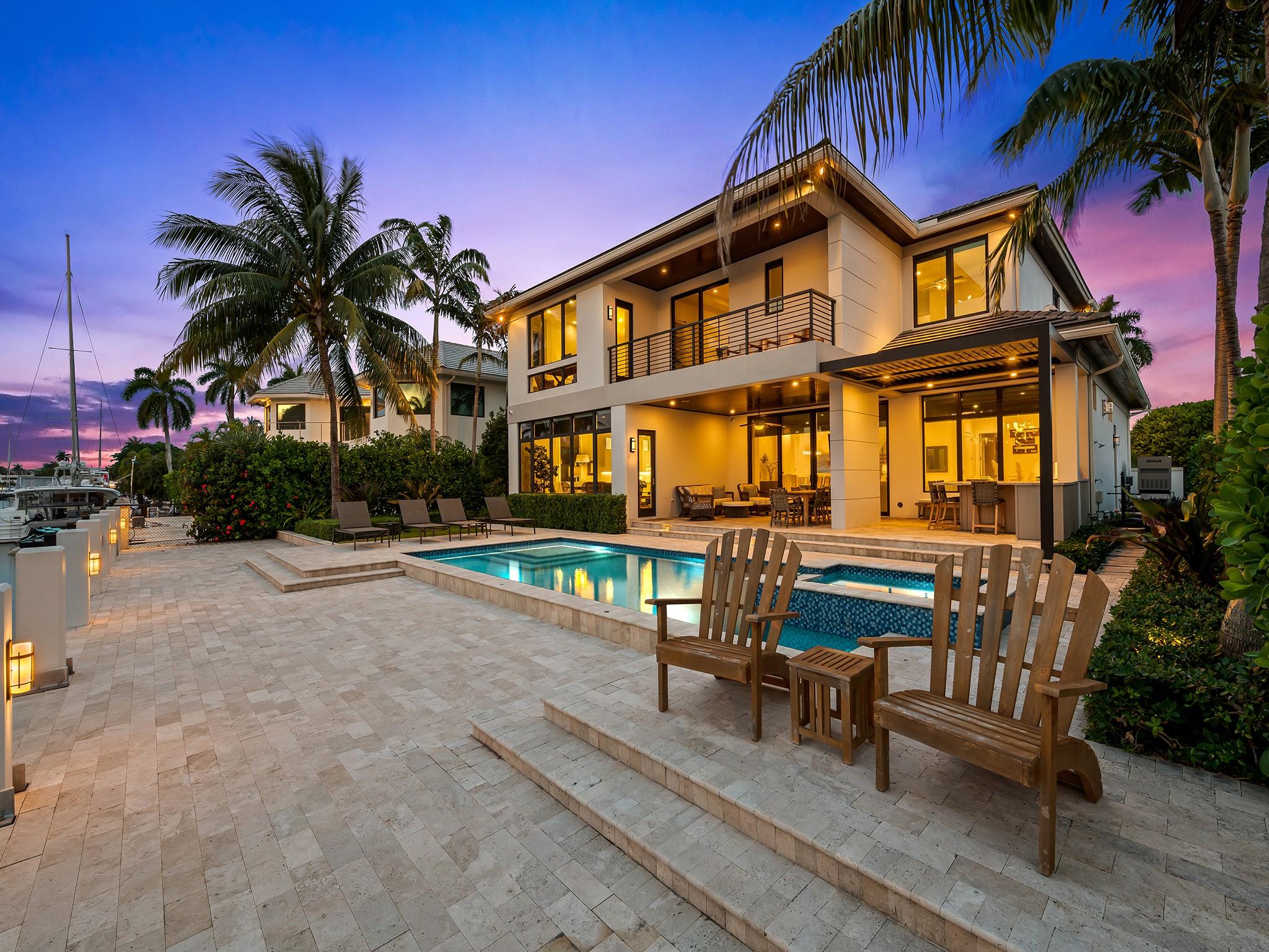 Nighttime elegance create a captivating atmosphere of refined beauty