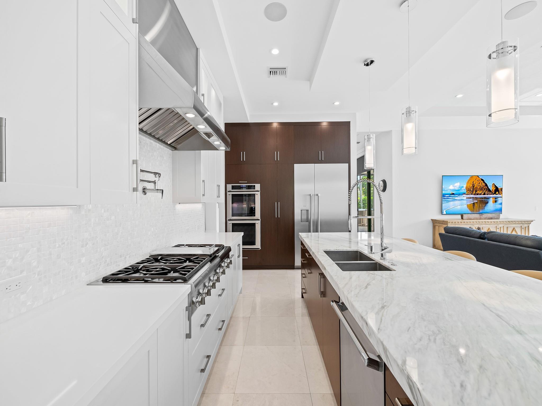 High end appliances throughout the home