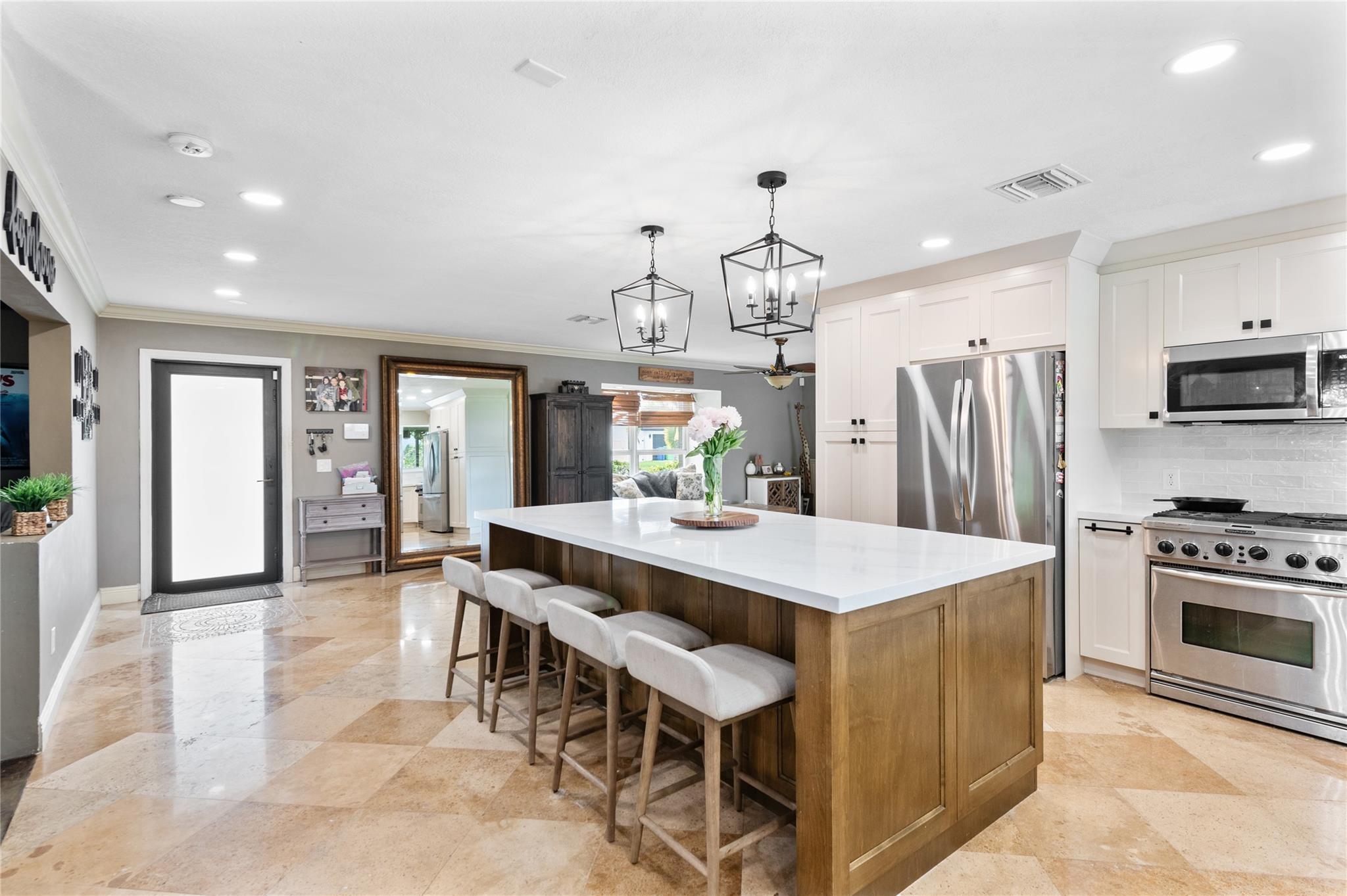 View of entry from the Kitchen