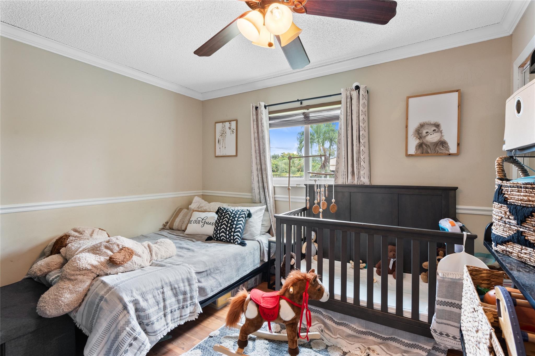 1 of 3 secondary bedrooms and one of 4 bedrooms total