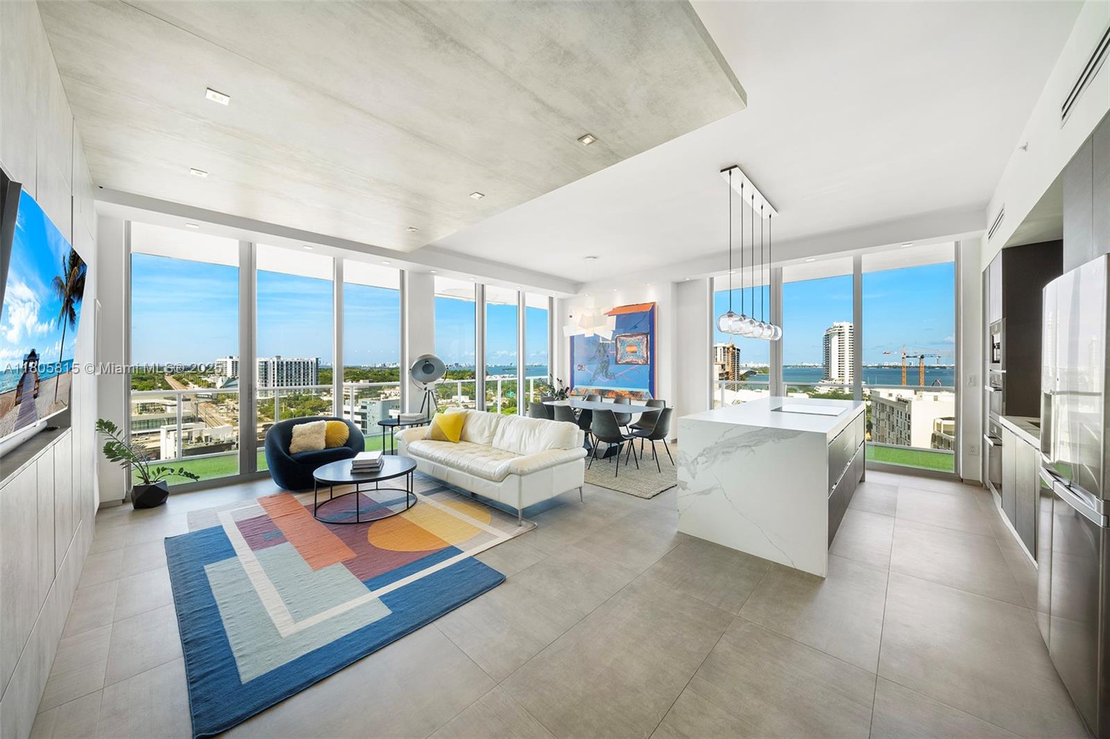 Rarely available, completely remodeled, corner 3 bed, 2.5 bath at 2 Midtown. Bright and spacious, this residence features an oversized wraparound terrace, and floor to ceiling windows throughout. The living room is generously proportioned and perfect for entertaining. Custom kitchen, remodeled bathrooms, framless laquered doors, built ins and other details throughout. Two Midtown is a full service luxury building, offering its residents a state-of-the-art gym, pool with cold plunges, children's playroom and more. Situated in one of Miami's most walkable neighborhoods, close to many restaurants, shopping, gyms, supermarkets. Trader Joe's and Whole Foods nearby. Nestled between Wynwood and the Design District.