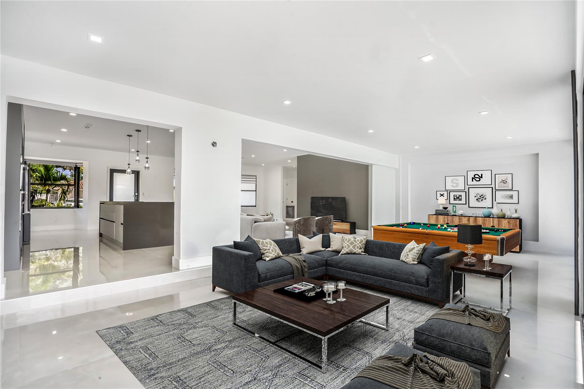 Virtually Staged Living & dining rooms.Virtually Staged Living & dining rooms.