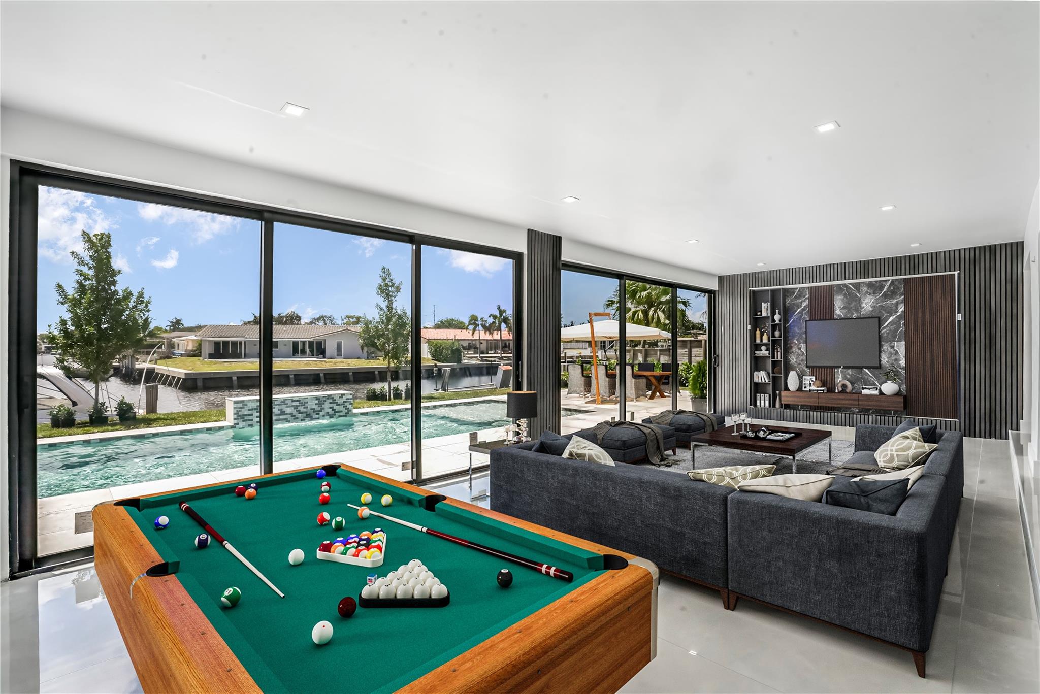 Virtually Staged Living & dining rooms.