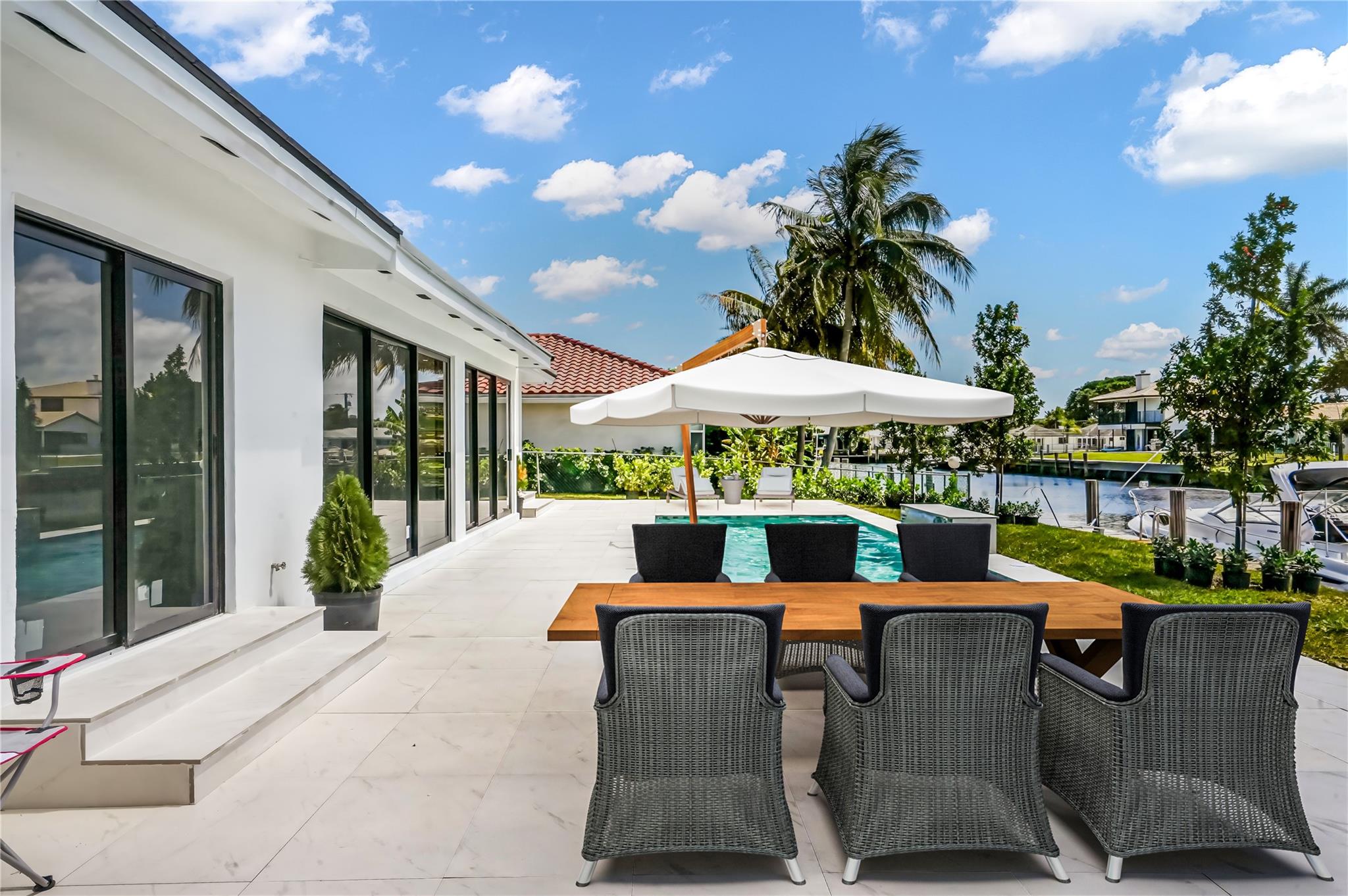 Virtually Staged backyard