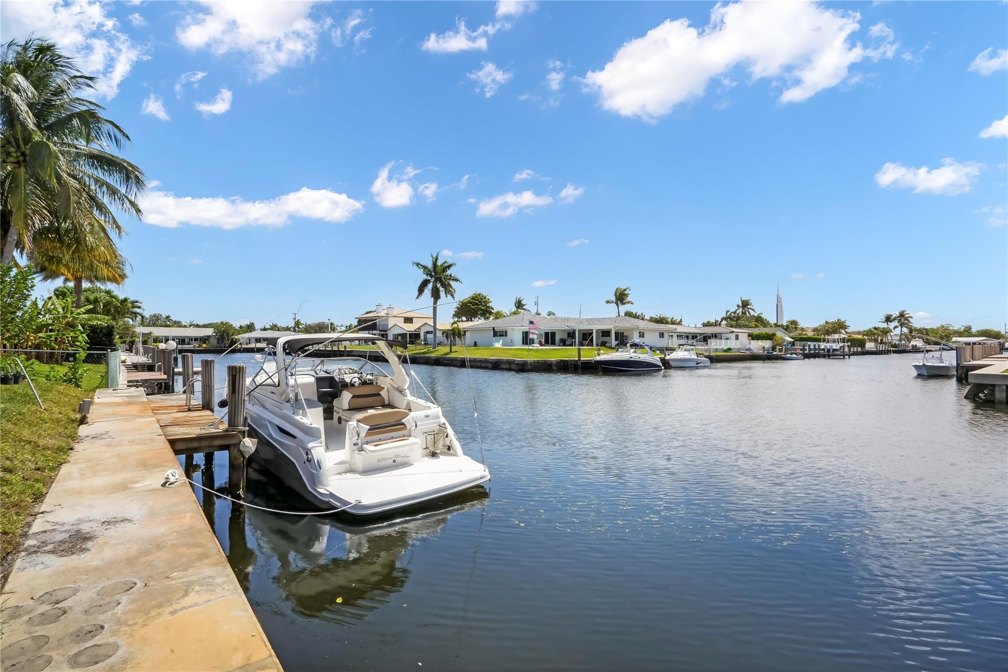 75' waterfront with dock