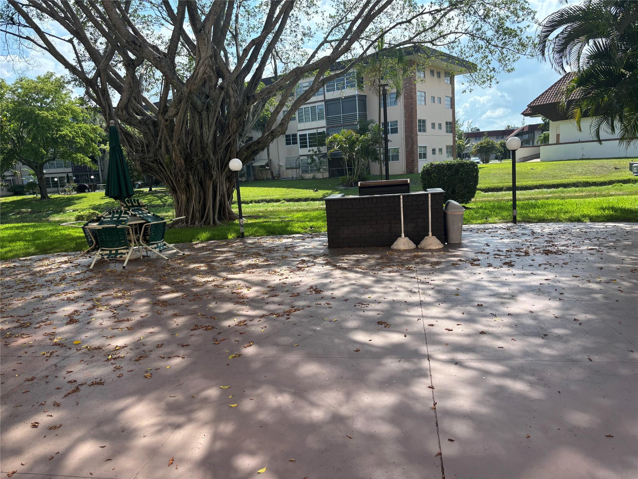 Communal BBQ picnic area