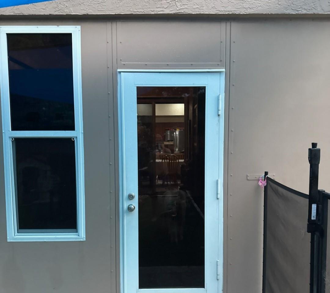 Enclosed Patio Door To Pool