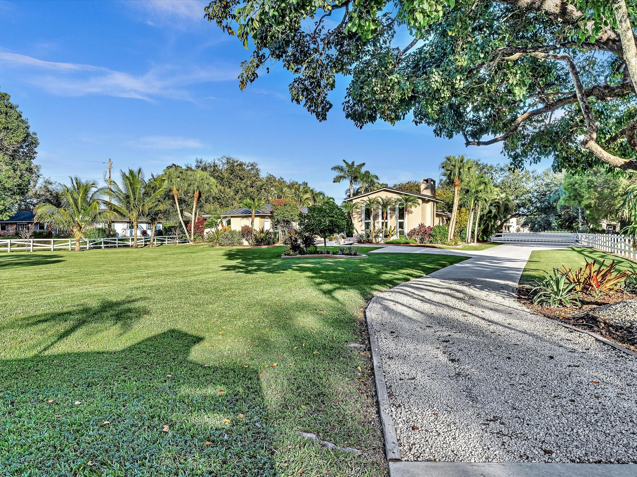 View from gate entrance