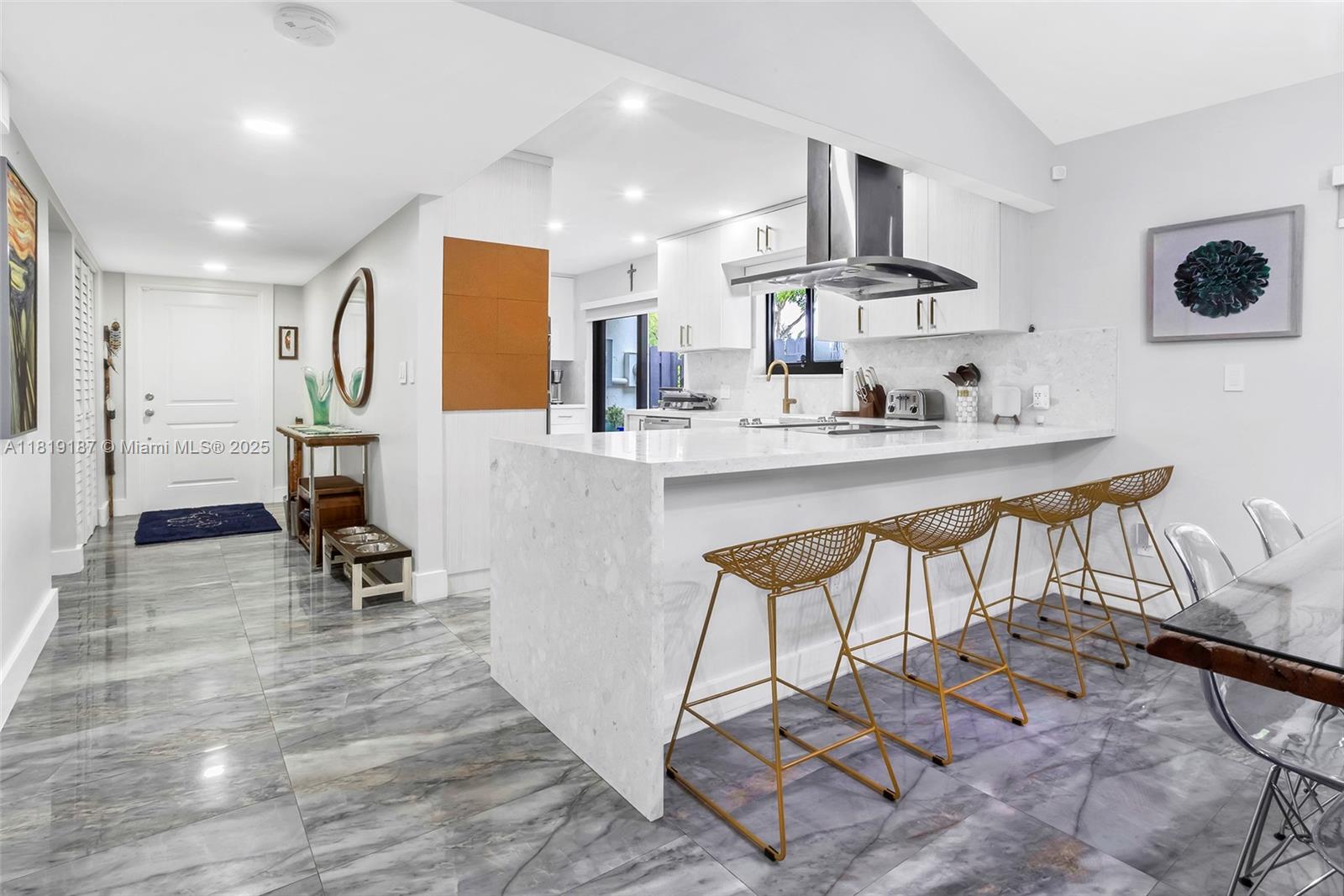 Welcome to this charming 2-bedroom, 2-bathroom villa offering  the quintessential South Florida lifestyle, blending comfort with convenience in an A-rated school district. Featuring a brand new roof high impact windows , vaulted ceilings ,spacious bedrooms , fully updated kitchen with quartz countertops & high end appliances and a huge screened private porch. No detail has been left behind in this gorgeous villa  ....everything is brand new.
Maintenance fee covers water ,sewer, basic cable, internet, lawn, roof and exterior upkeep. Conveniently located close to Bonaventure Town Center club including an extension of more ammenitities including pools, hot tub, tennis courts, indoor racquetball, and much more ..