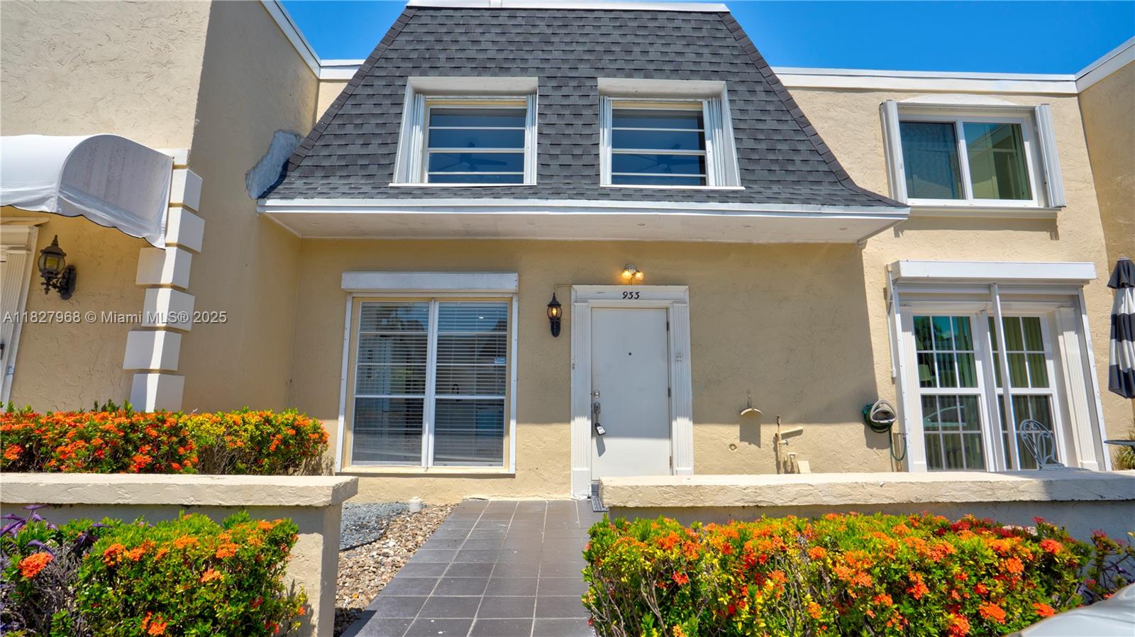 Experience the perfect blend of luxury and convenience in this completely renovated 3/2.5 townhouse located in a prime area. Bright and inviting, this home is move-in ready, showcasing exquisite ceramic flooring and a wide-open floor plan. The spacious master bedroom features a walk-in closet. Step outside to your oversized private patio, leading directly to a beautiful park equipped with walking paths, a children’s playground, a dog park, workout stations, and a basketball court.  You'll enjoy access to fantastic community amenities, including a heated pool, sauna, clubhouse with kitchen facilities, & tennis courts. Designated parking spots right in front of your unit. This is the home you've been waiting for.  New Roof 2024. Short distance to beach, Aventura Mall, Gulfstream Park, & Casino, house of worship.