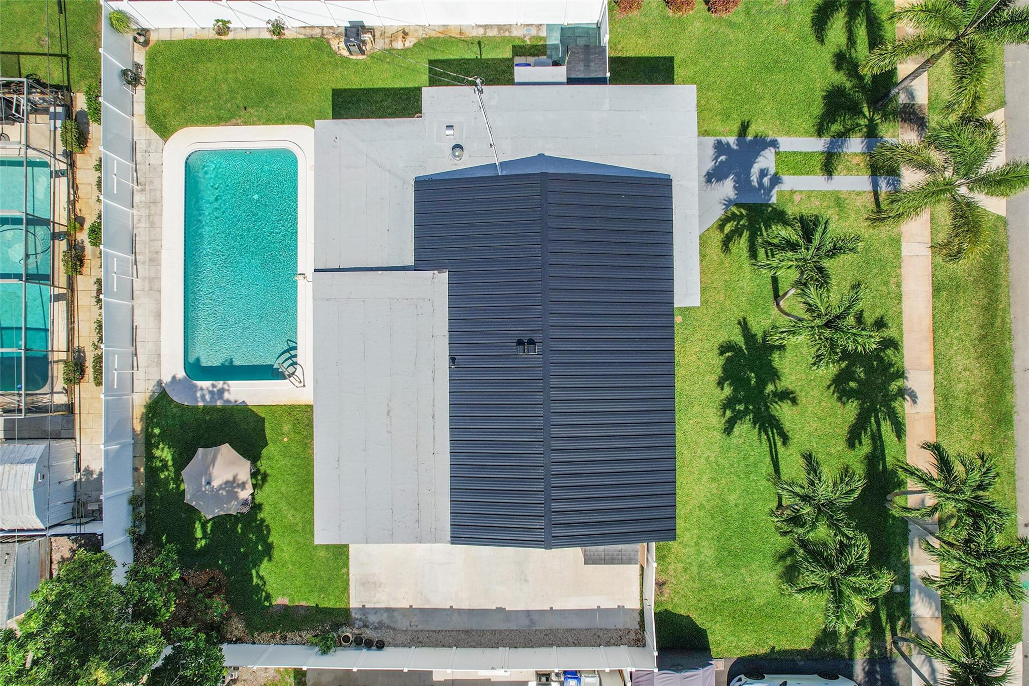 Metal roof and flat roof both new 2025