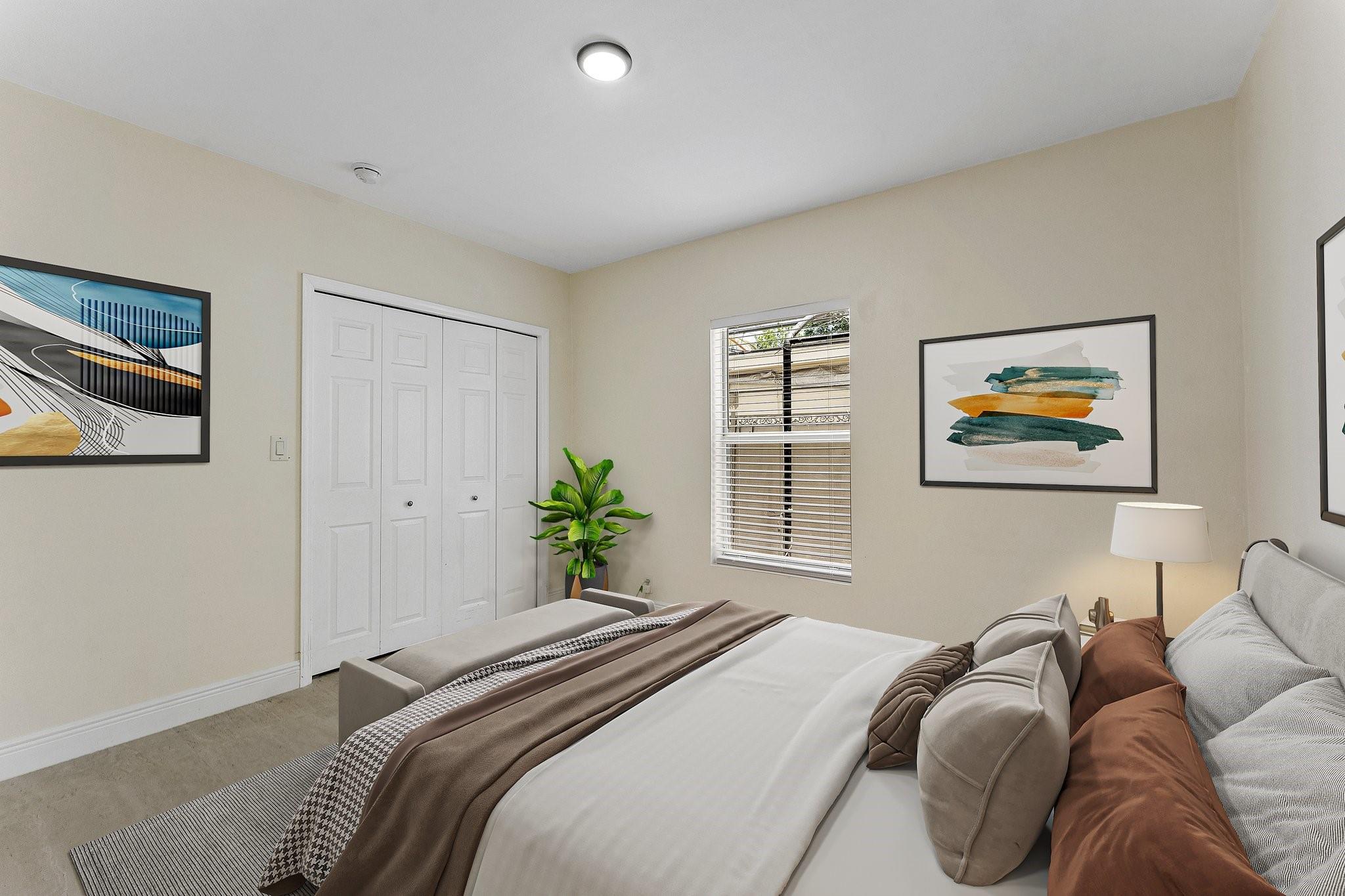 first floor bedroom virtually staged