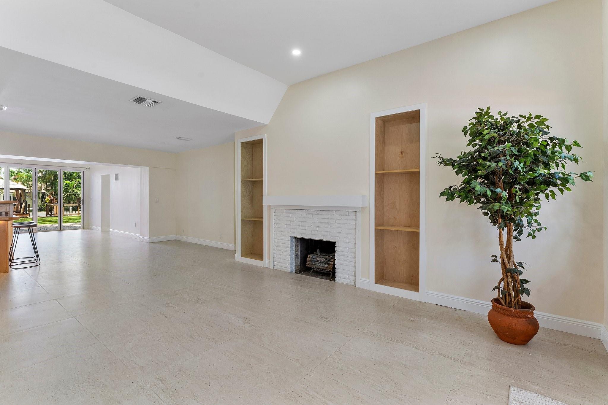 Flow through view to family room