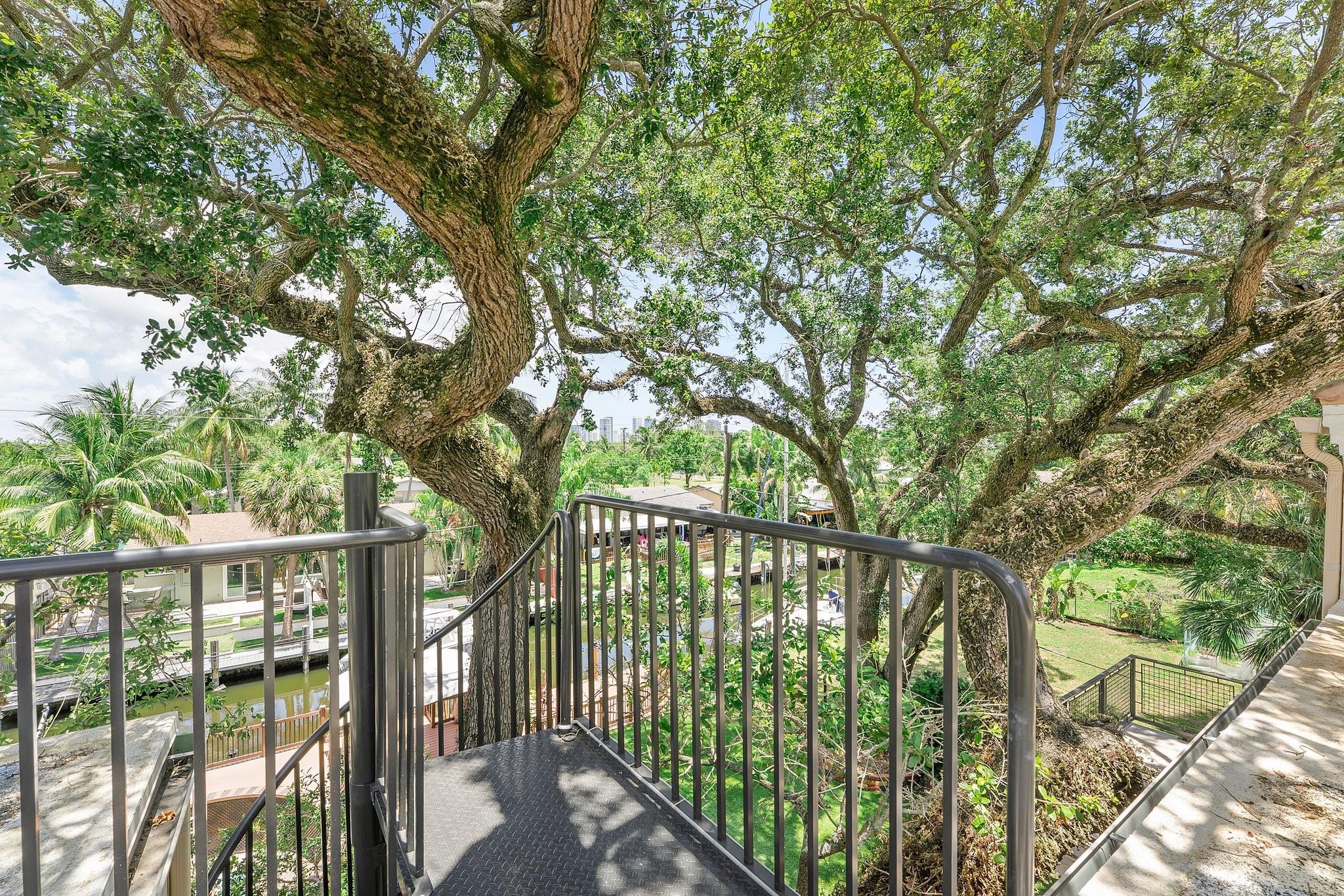 top of spiral staircase