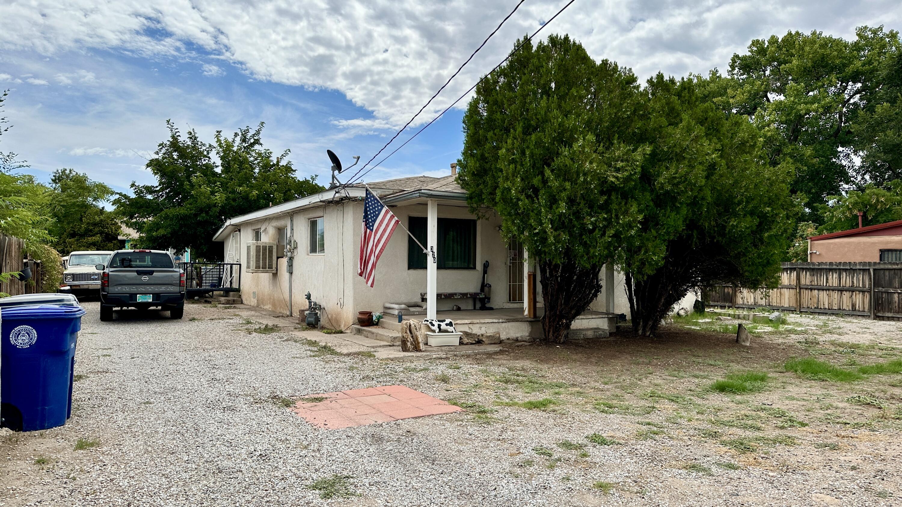 Attention investors and savvy buyers! Here's your chance to own a rare dual-home property in the highly desirable Old Town/Sawmill area of Albuquerque. With two separate homes on one spacious lot, this property offers incredible income potential and endless possibilities.The main home is 1430 sf, and the additional dwelling is 805sf. SOLD AS-IS where is no warranties expressed or implied.