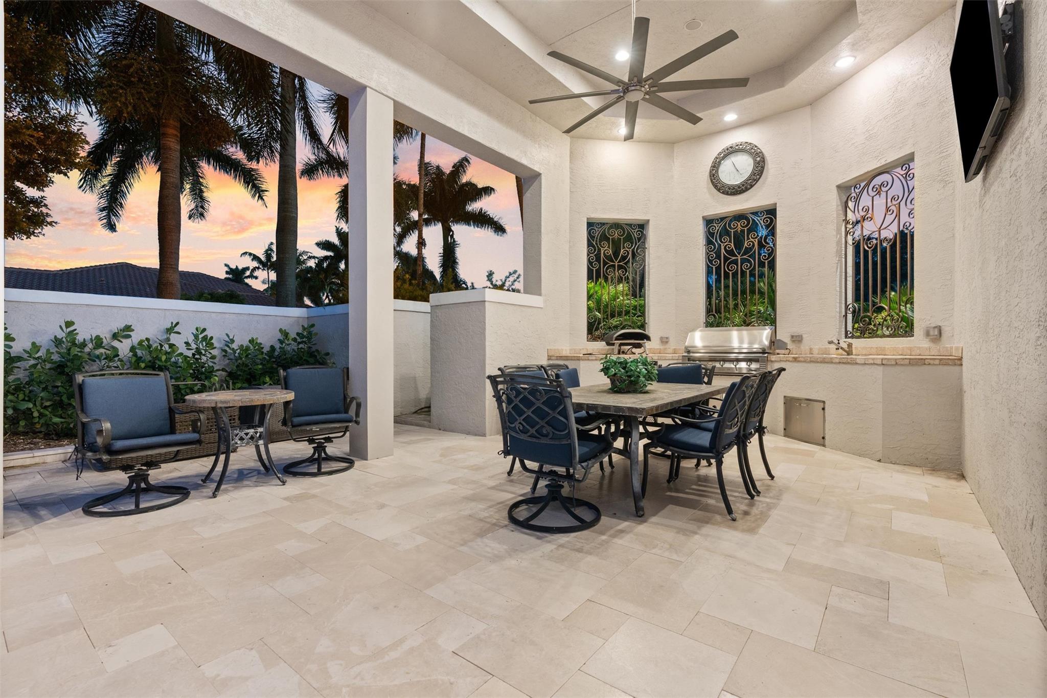 Outdoor Covered Dining Room and Summer Kitchen