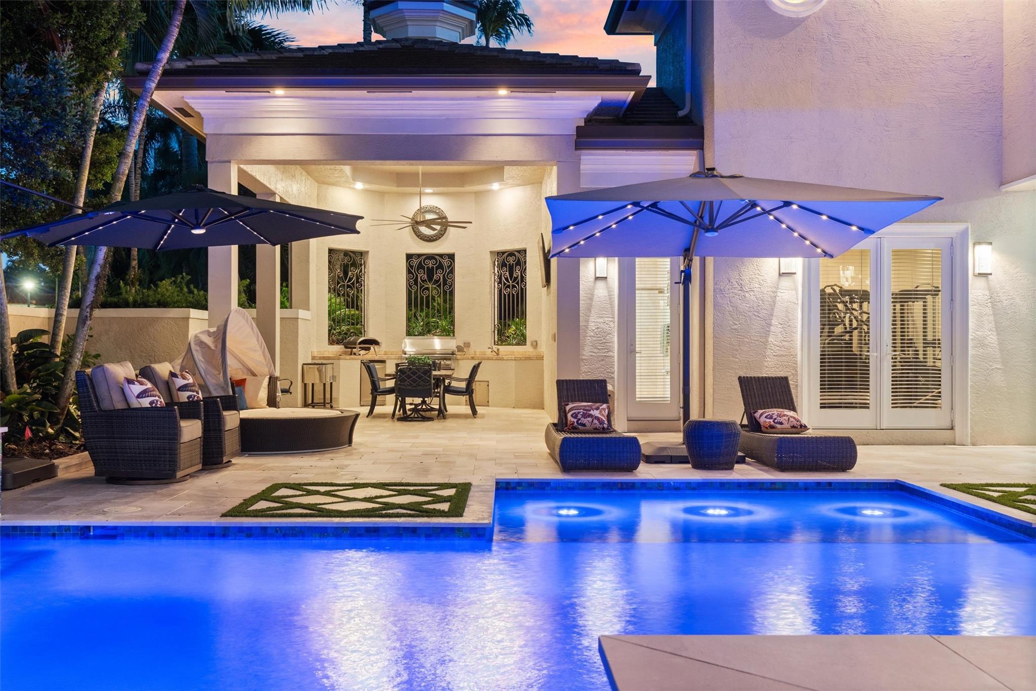 Outdoor Covered Dining Room and Summer Kitchen