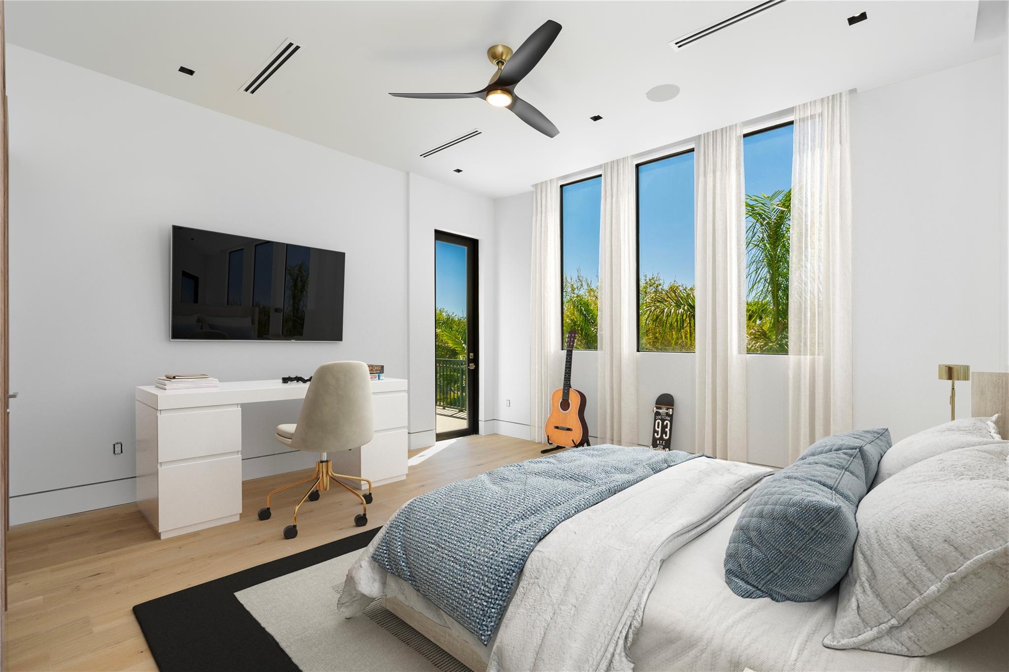 4th Bedroom with Balcony